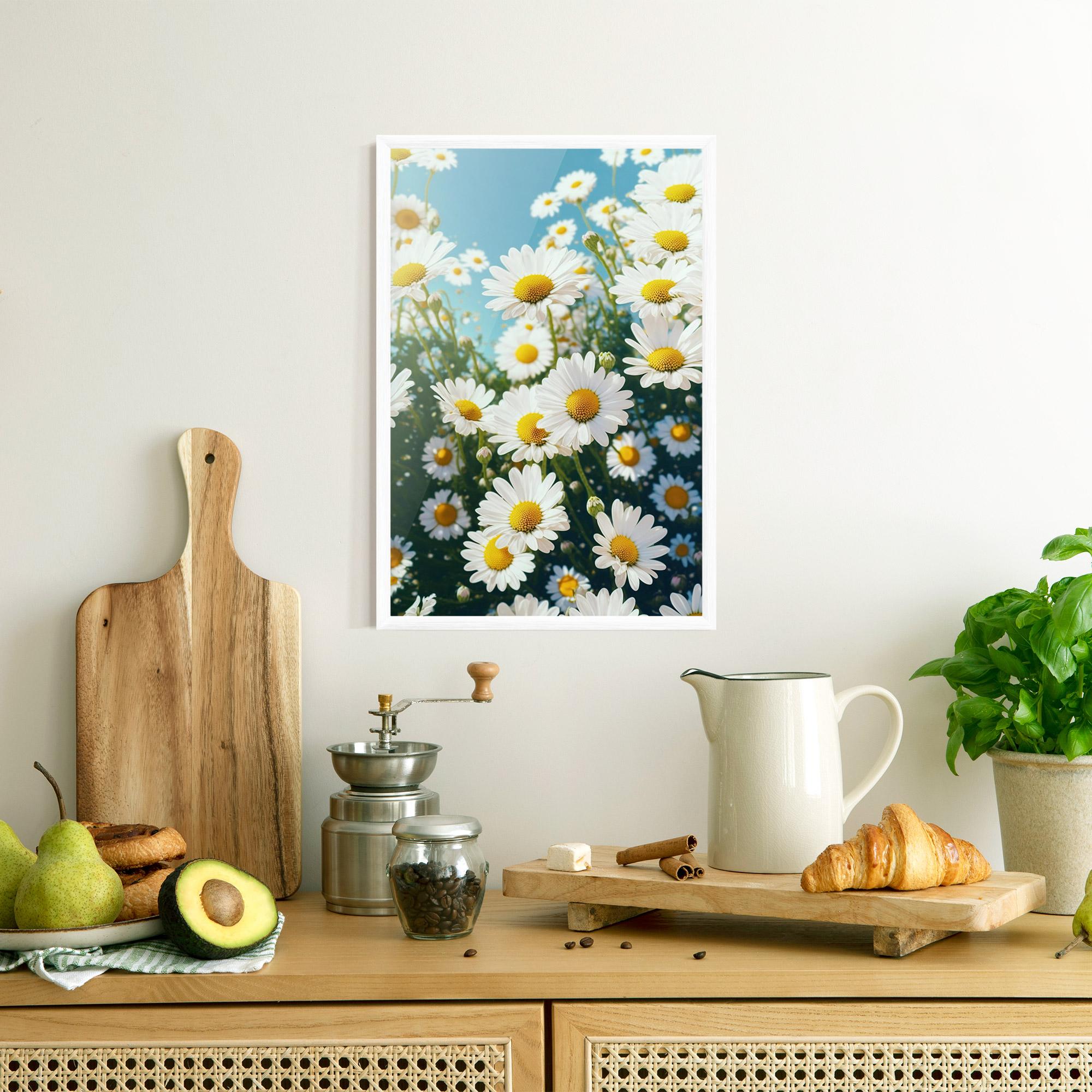 Gerahmte Poster Daisy Field View mockup 8