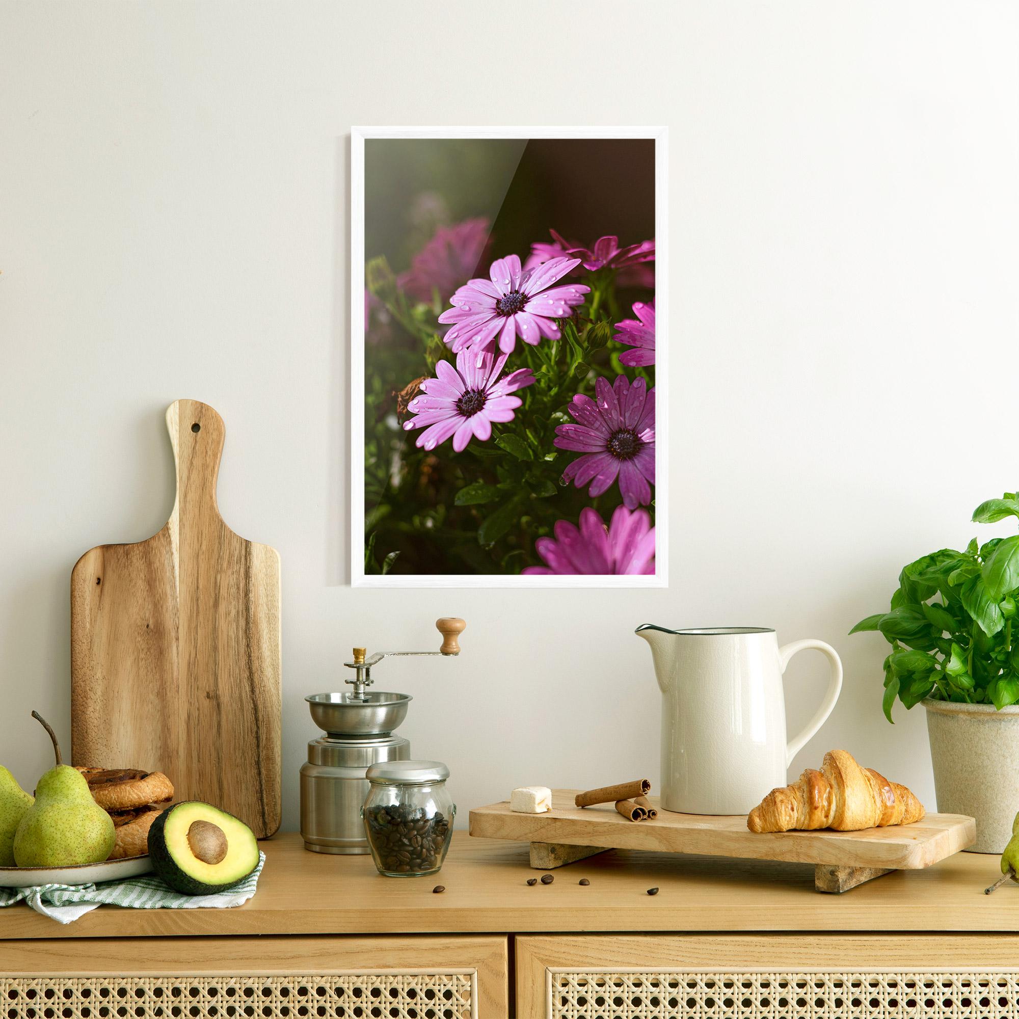 Gerahmte Poster Purple Daisy mockup 8
