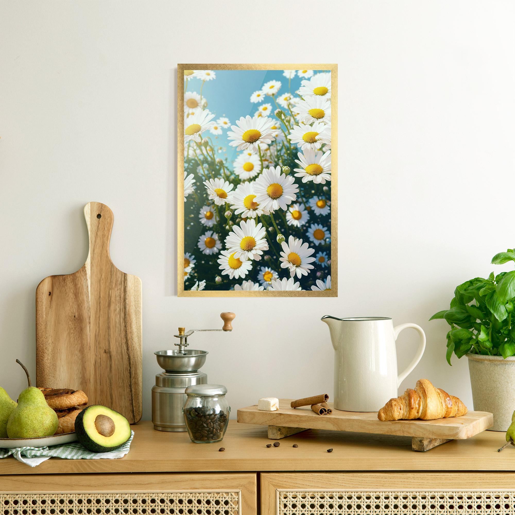 Gerahmte Poster Daisy Field View mockup 8
