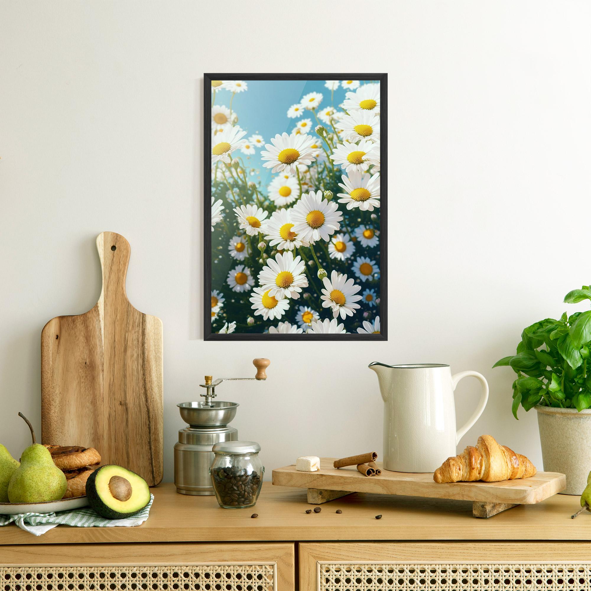 Gerahmte Poster Daisy Field View mockup 8