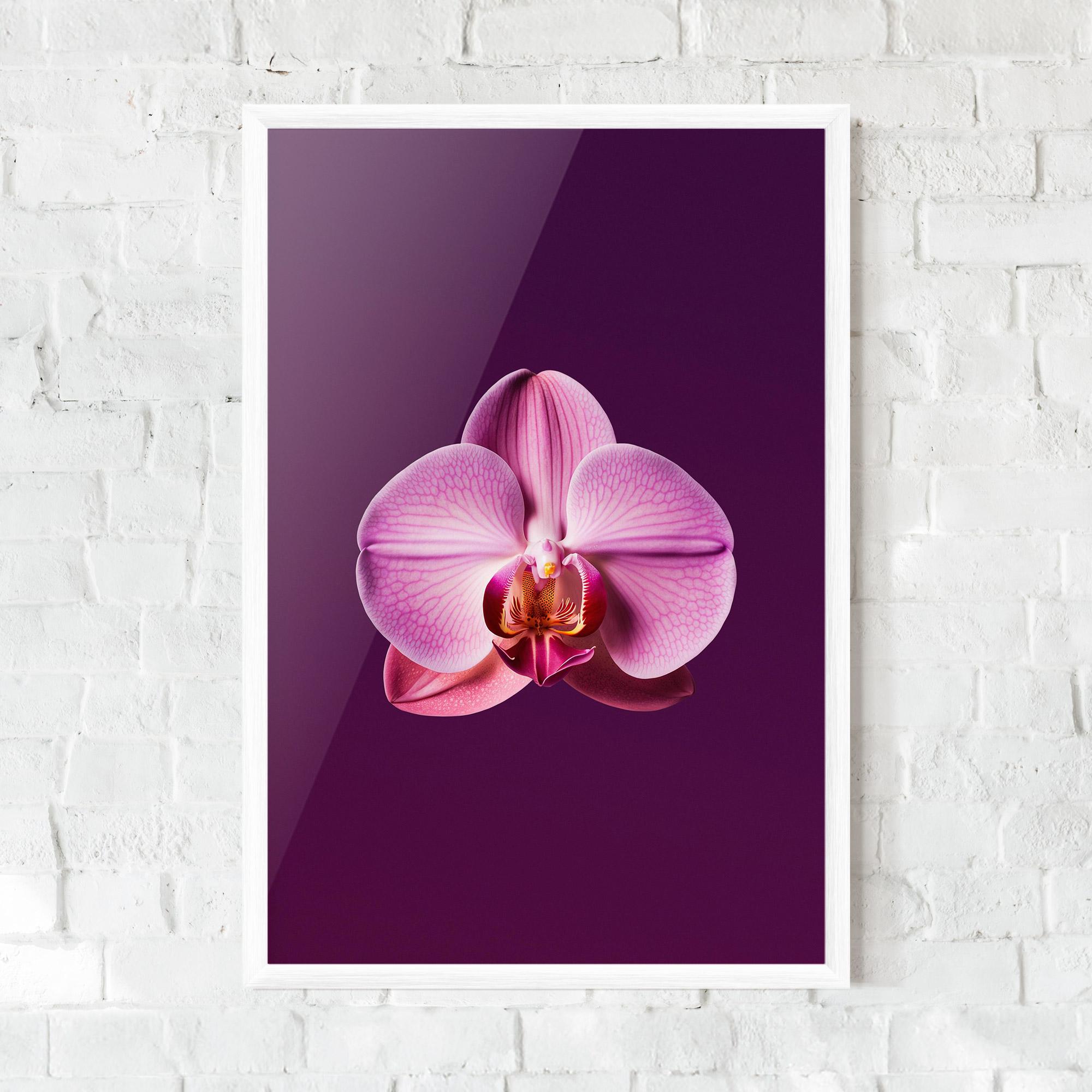 Gerahmte Poster Purple Orchid mockup 0