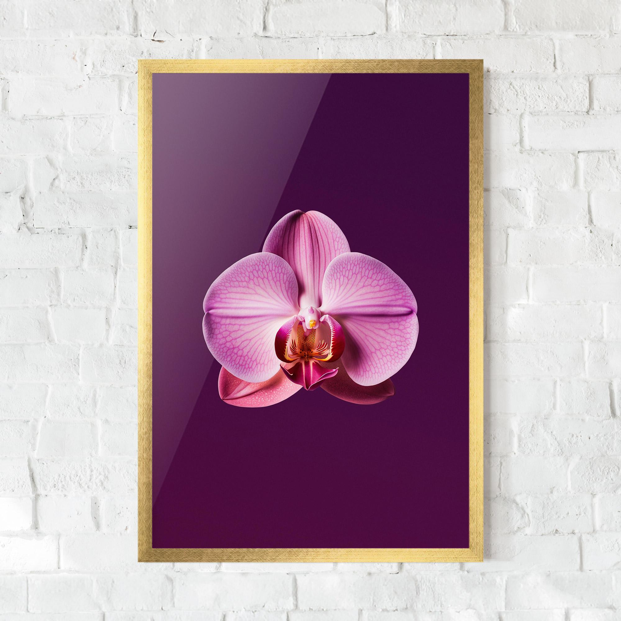 Gerahmte Poster Purple Orchid mockup 0