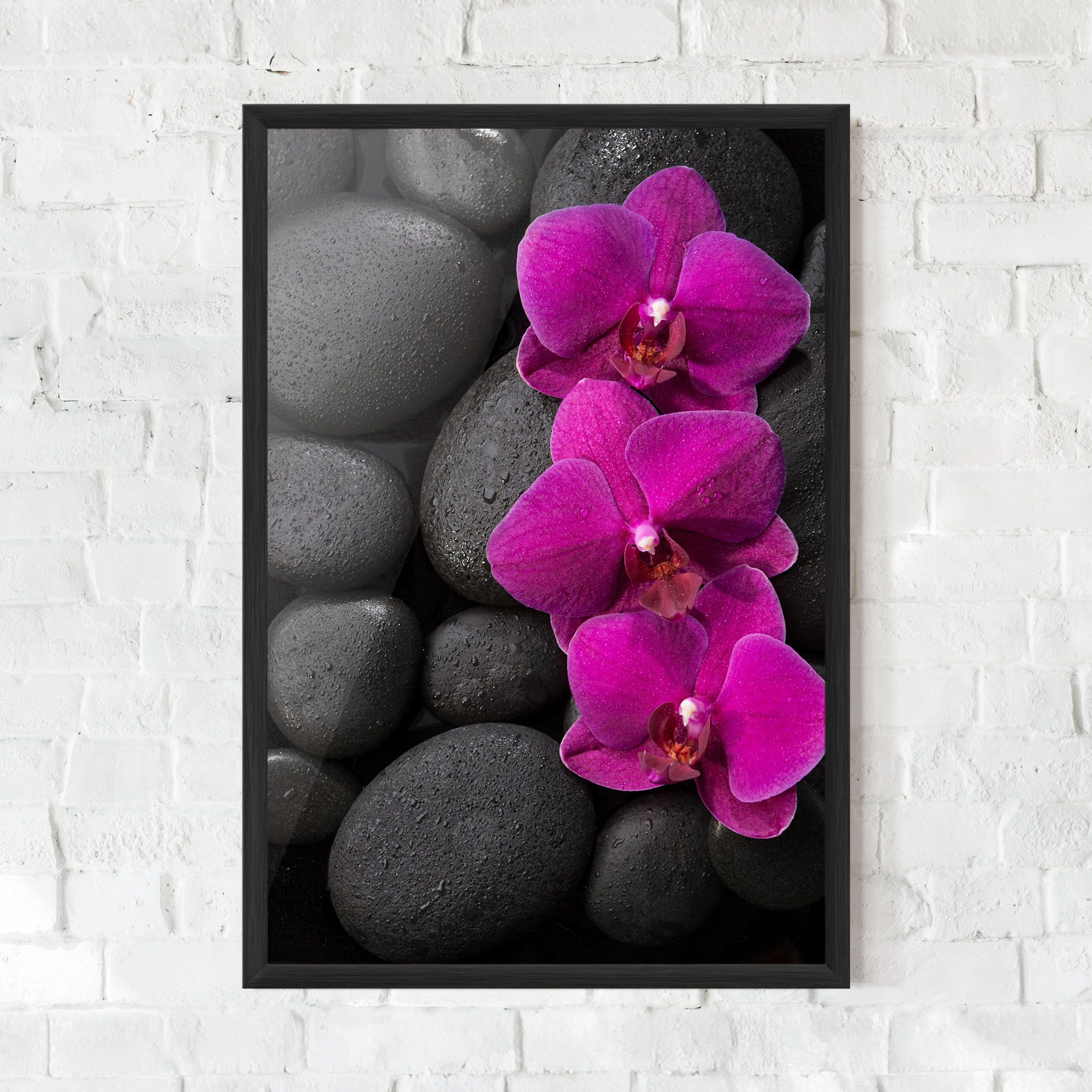 Purple Orchid On Rocks mockup 0