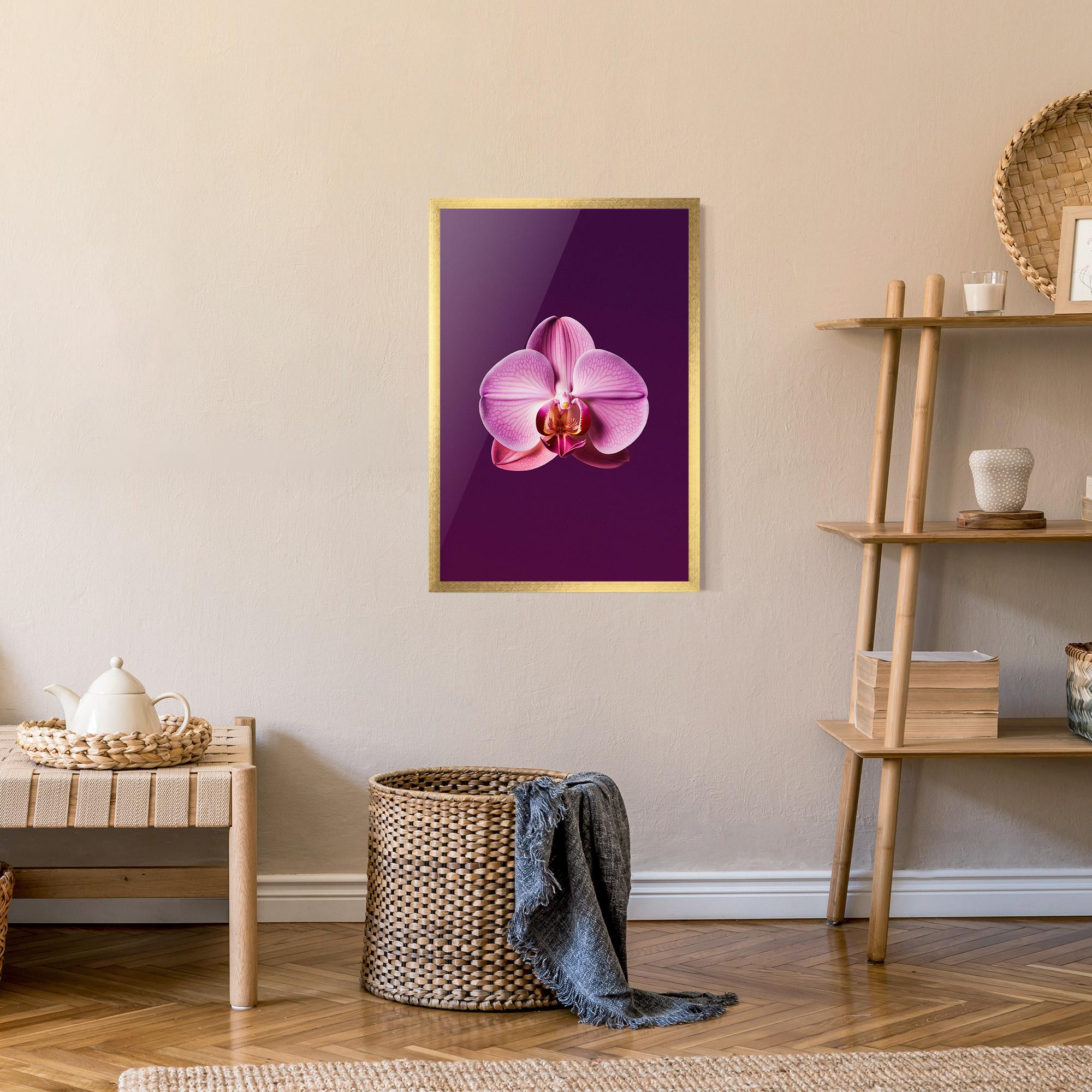 Gerahmte Poster Purple Orchid mockup 9