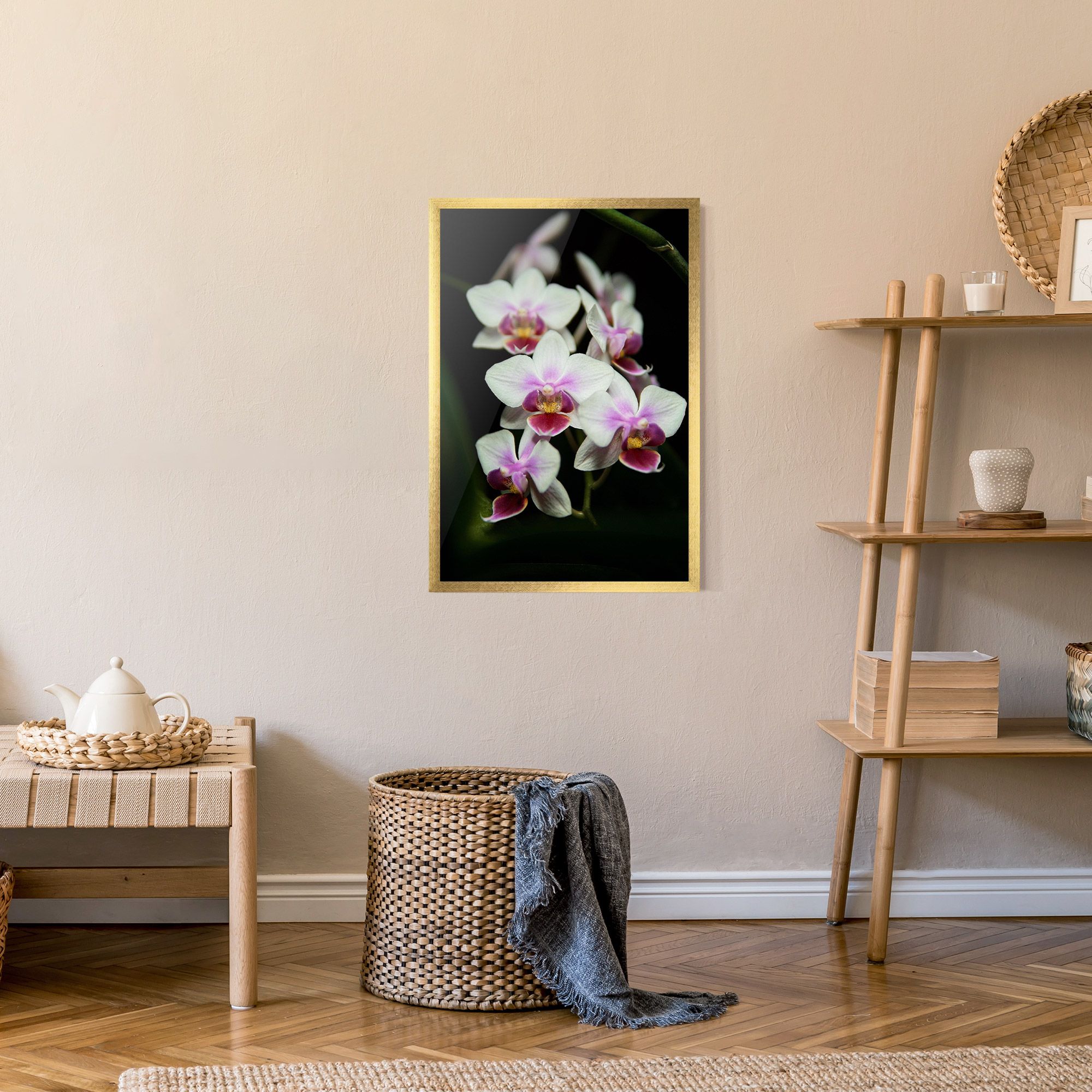 Wild White Purple Orchid mockup 9