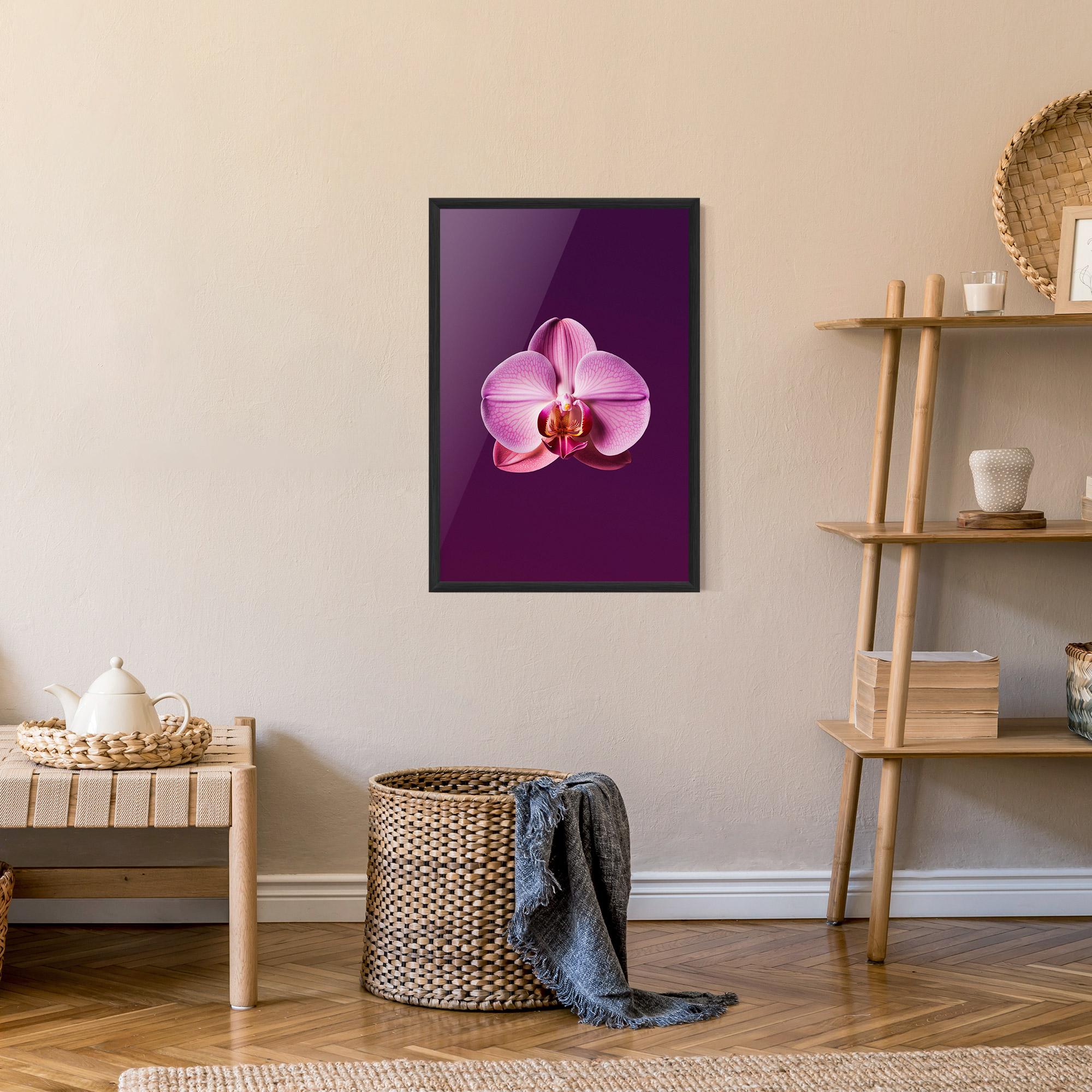 Gerahmte Poster Purple Orchid mockup 9