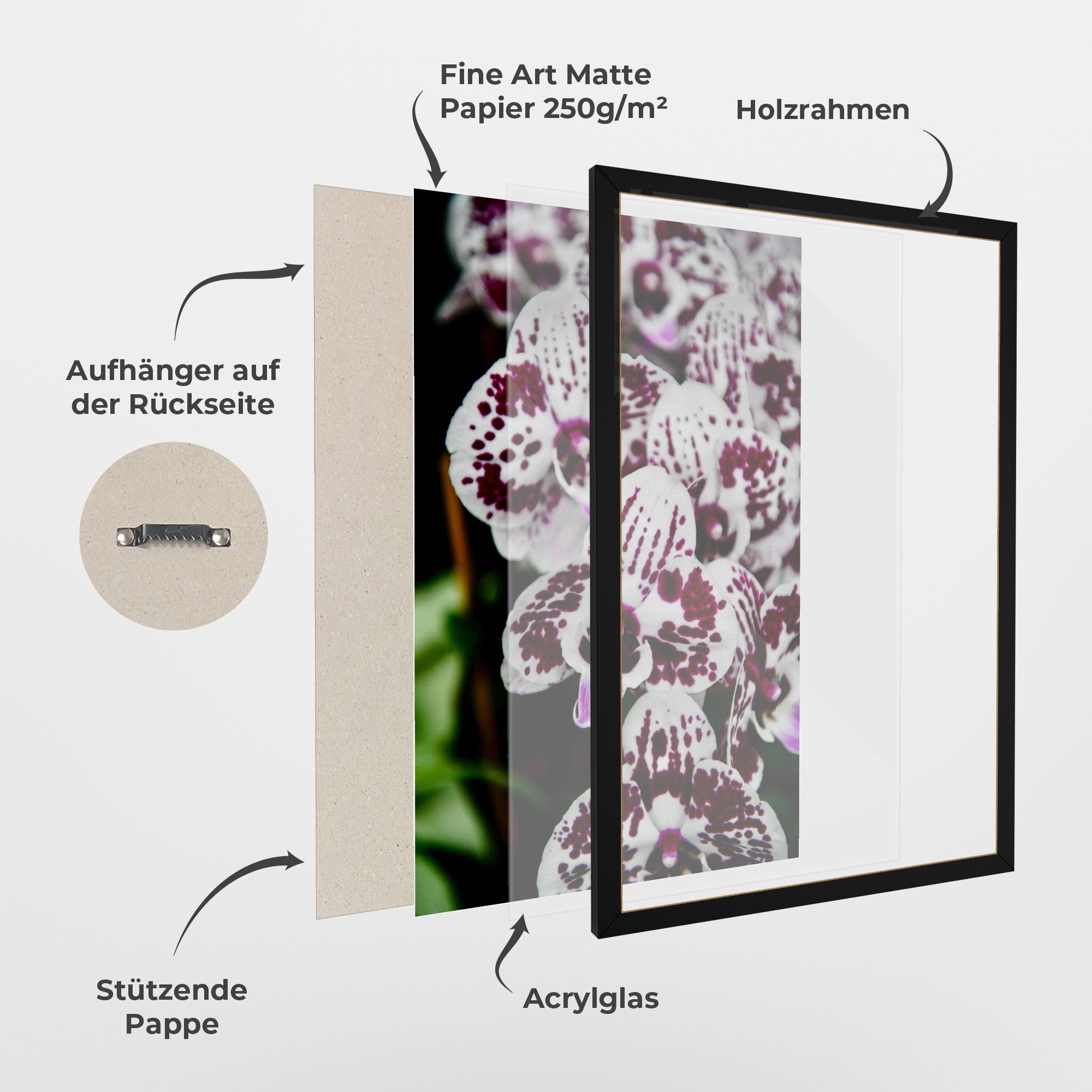 Dark Purple Orchids mockup 1