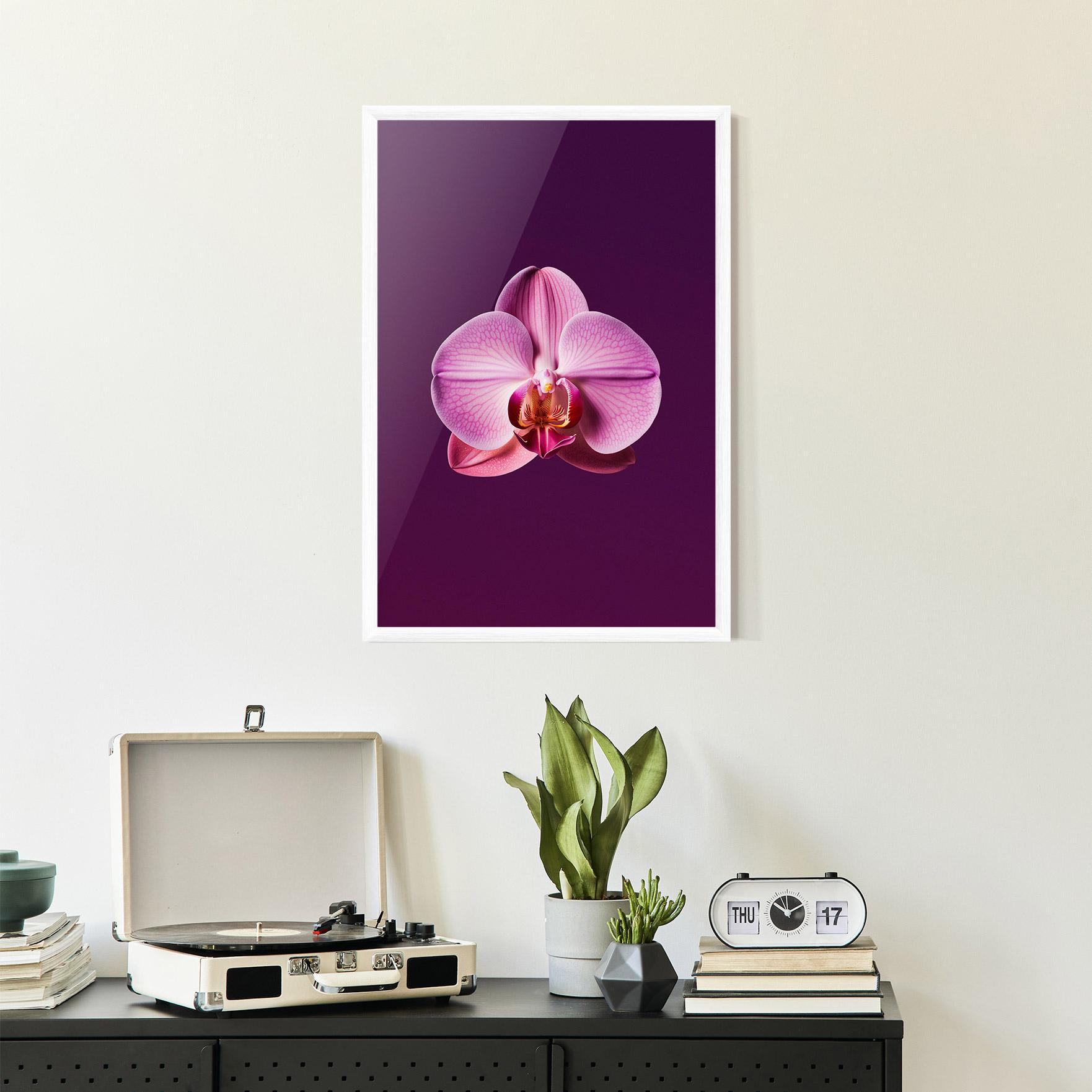 Gerahmte Poster Purple Orchid mockup 2