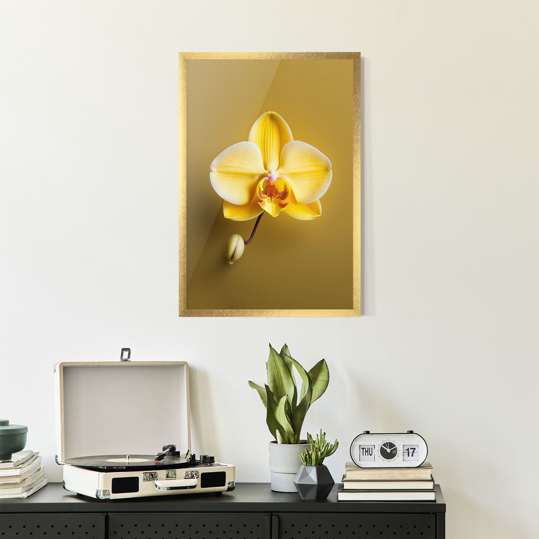Pastel Yellow Orchid mockup 2