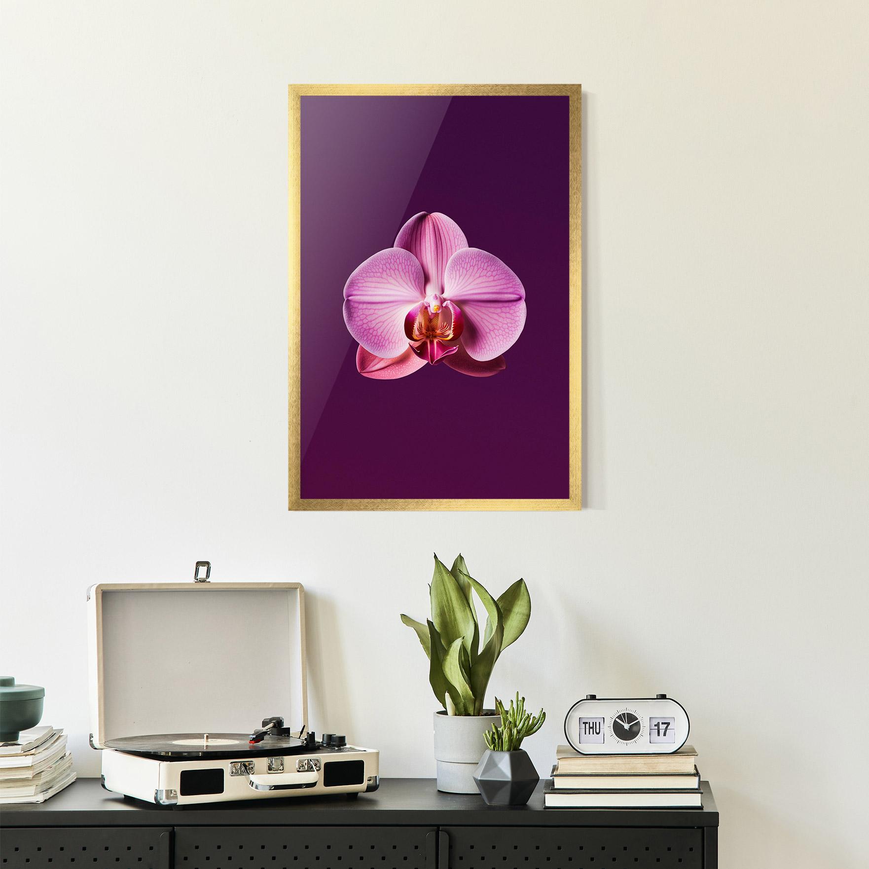 Gerahmte Poster Purple Orchid mockup 2