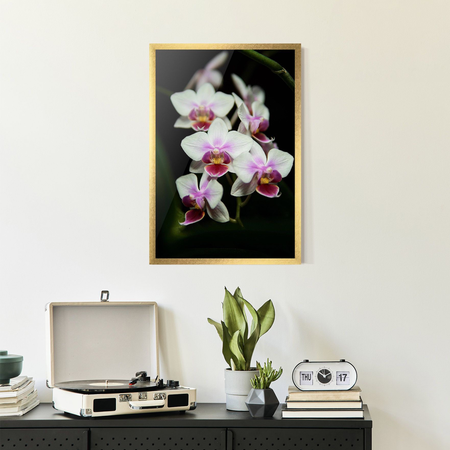 Wild White Purple Orchid mockup 2