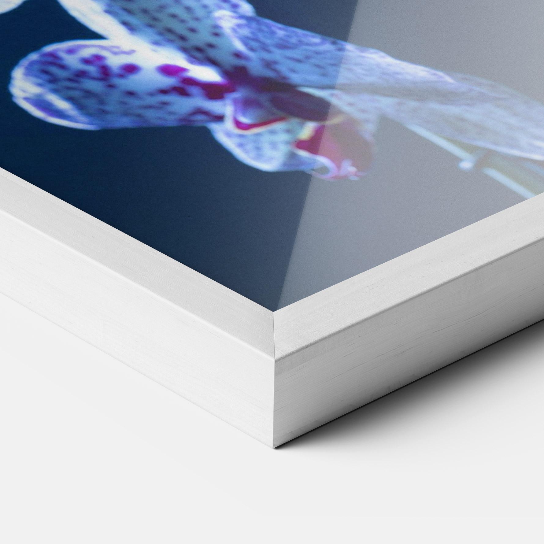 Gerahmte Poster Blue Light Orchid mockup 3