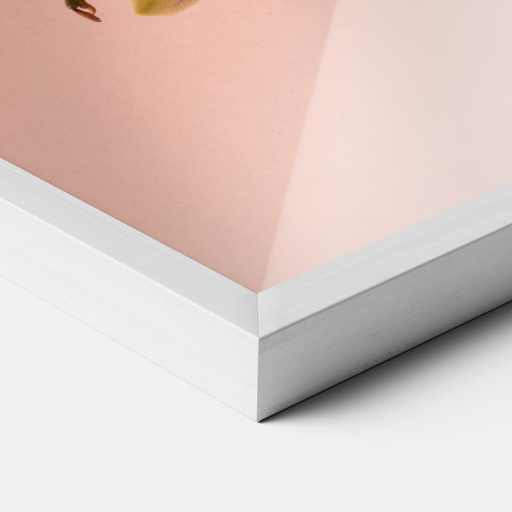 Gerahmte Poster Orchids On Pink mockup 3