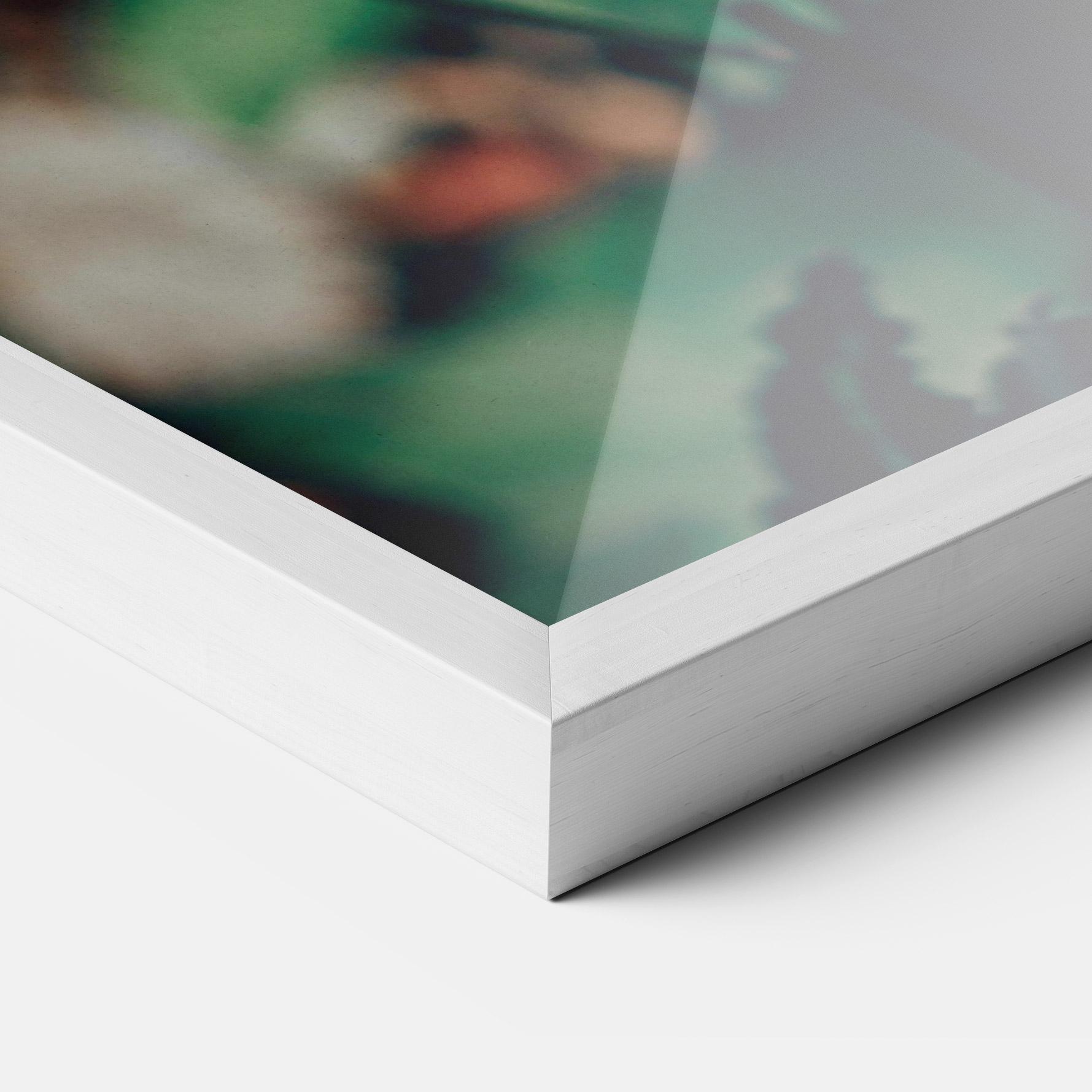 Gerahmte Poster White Red Orchid mockup 3