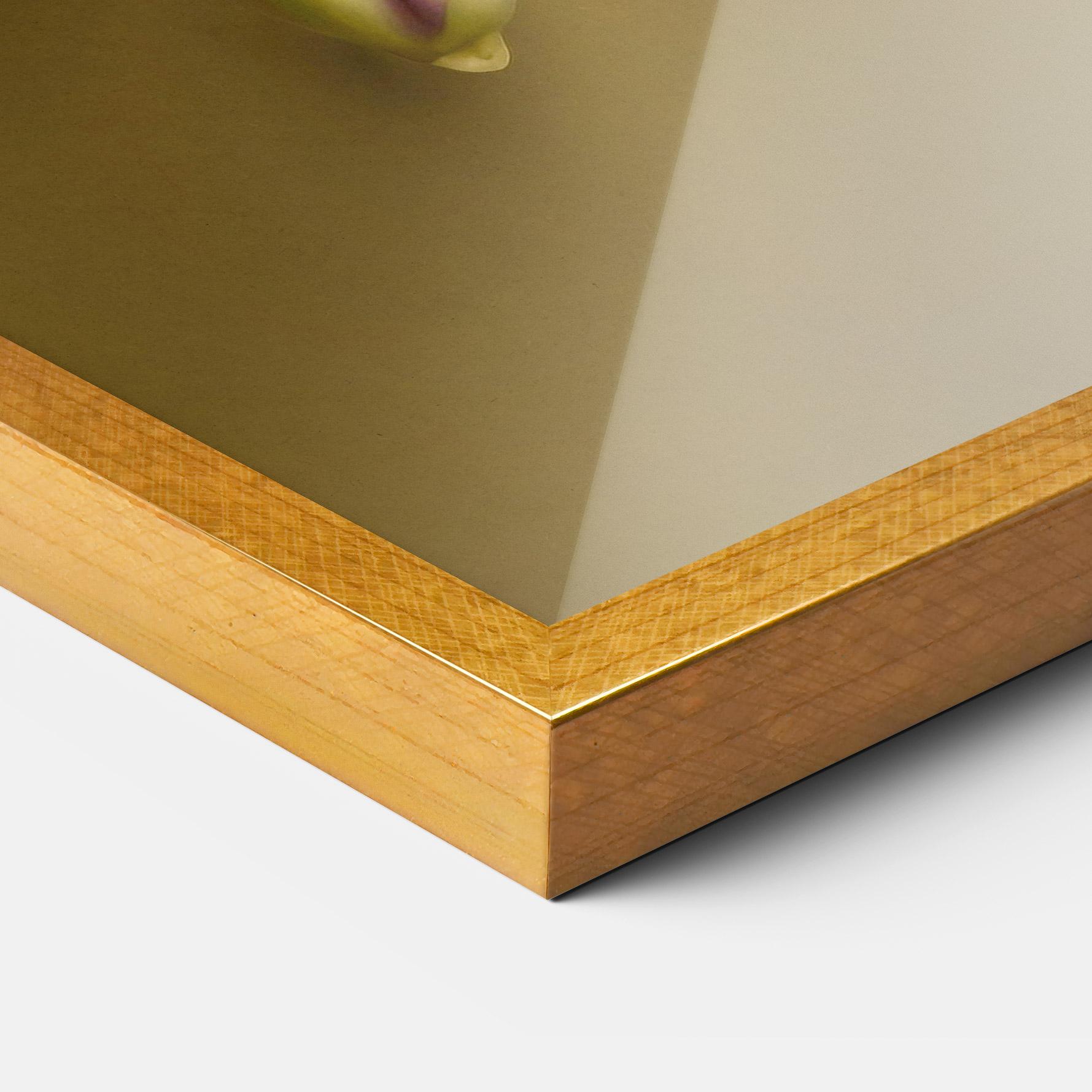 Gerahmte Poster Pastel Yellow Orchid mockup 3