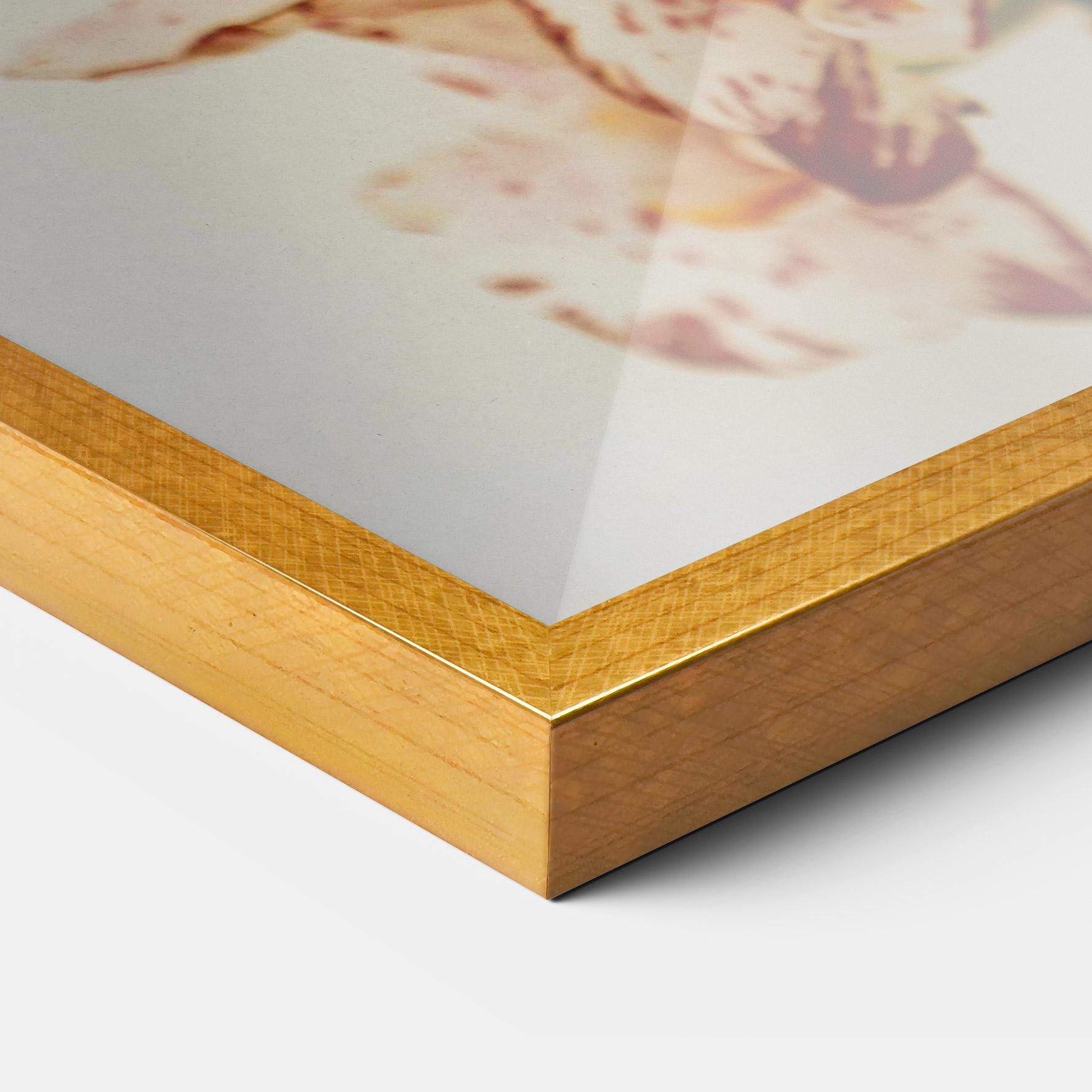 Gerahmte Poster Red White Orchids mockup 3