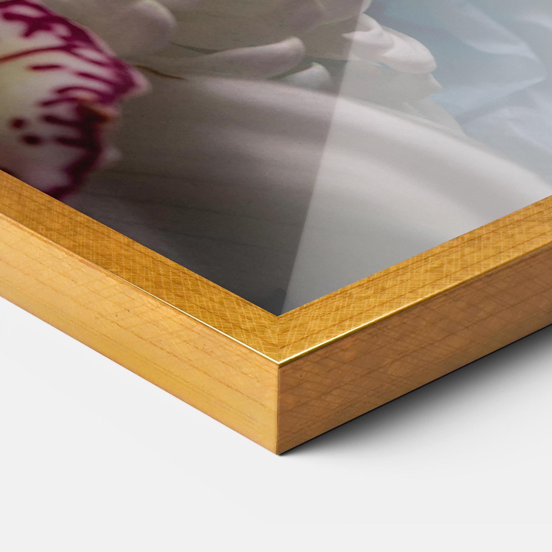 Gerahmte Poster White Orchid With Blue mockup 3