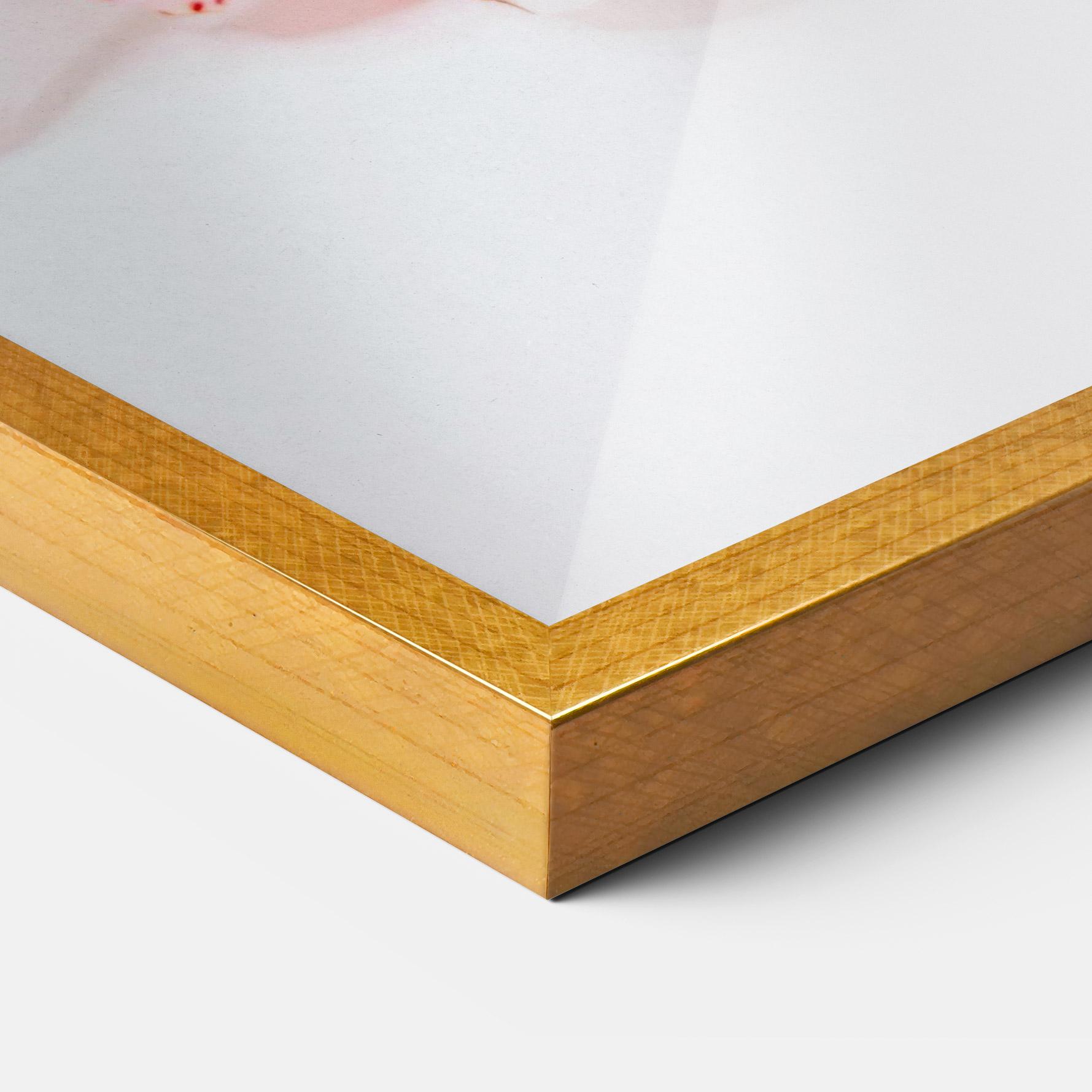 Gerahmte Poster White Orchid With Pink mockup 3