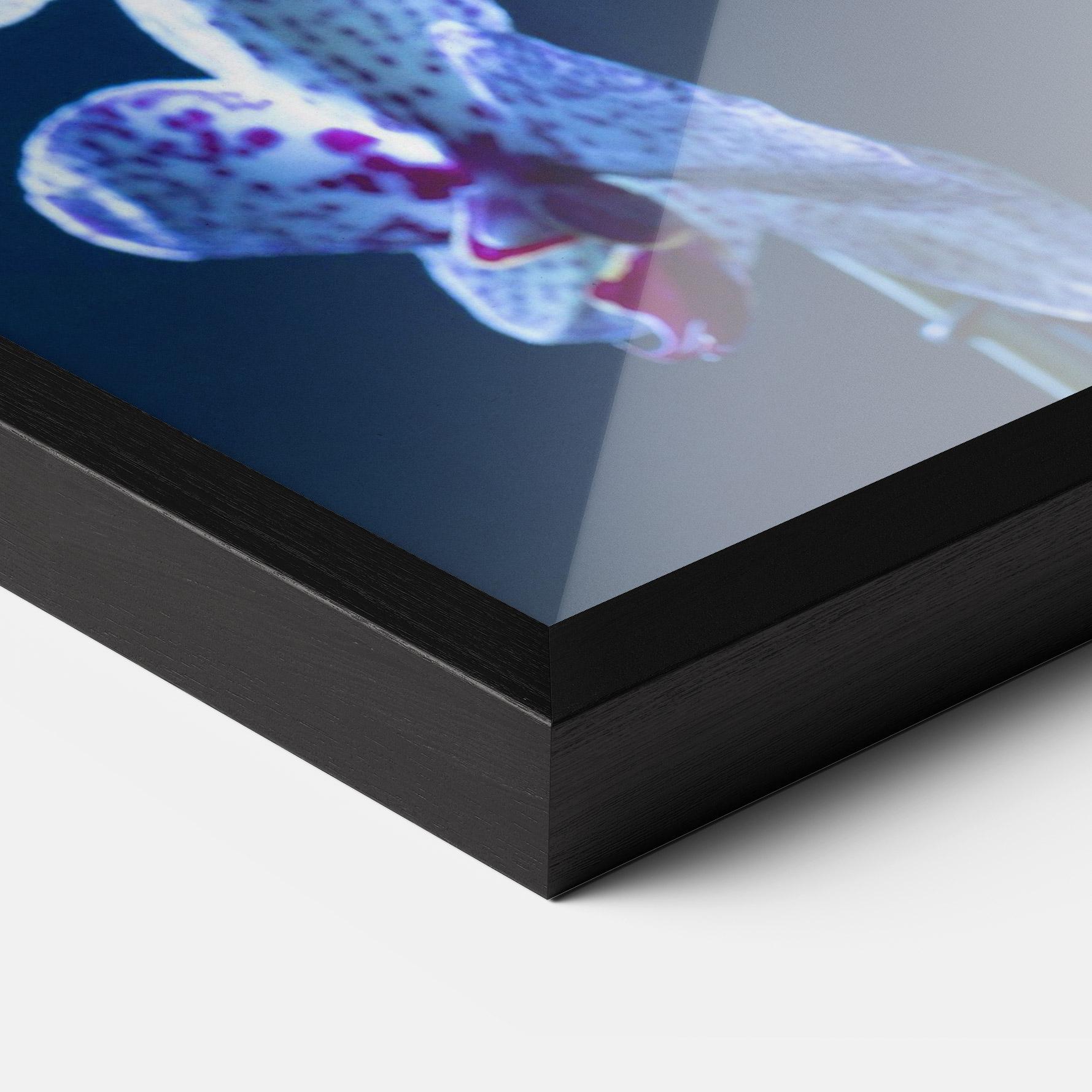 Gerahmte Poster Blue Light Orchid mockup 3