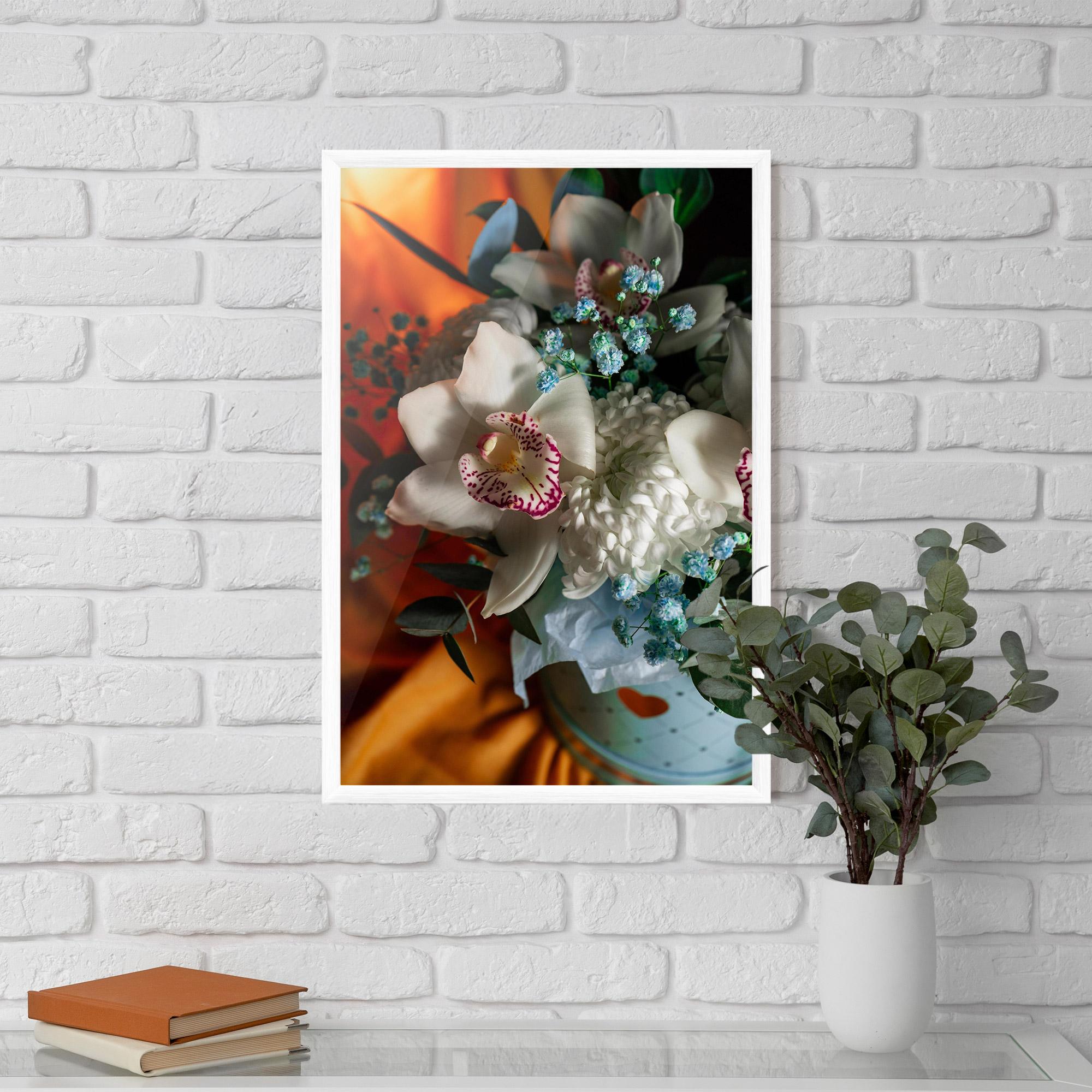Gerahmte Poster Orchid In Vase mockup 5