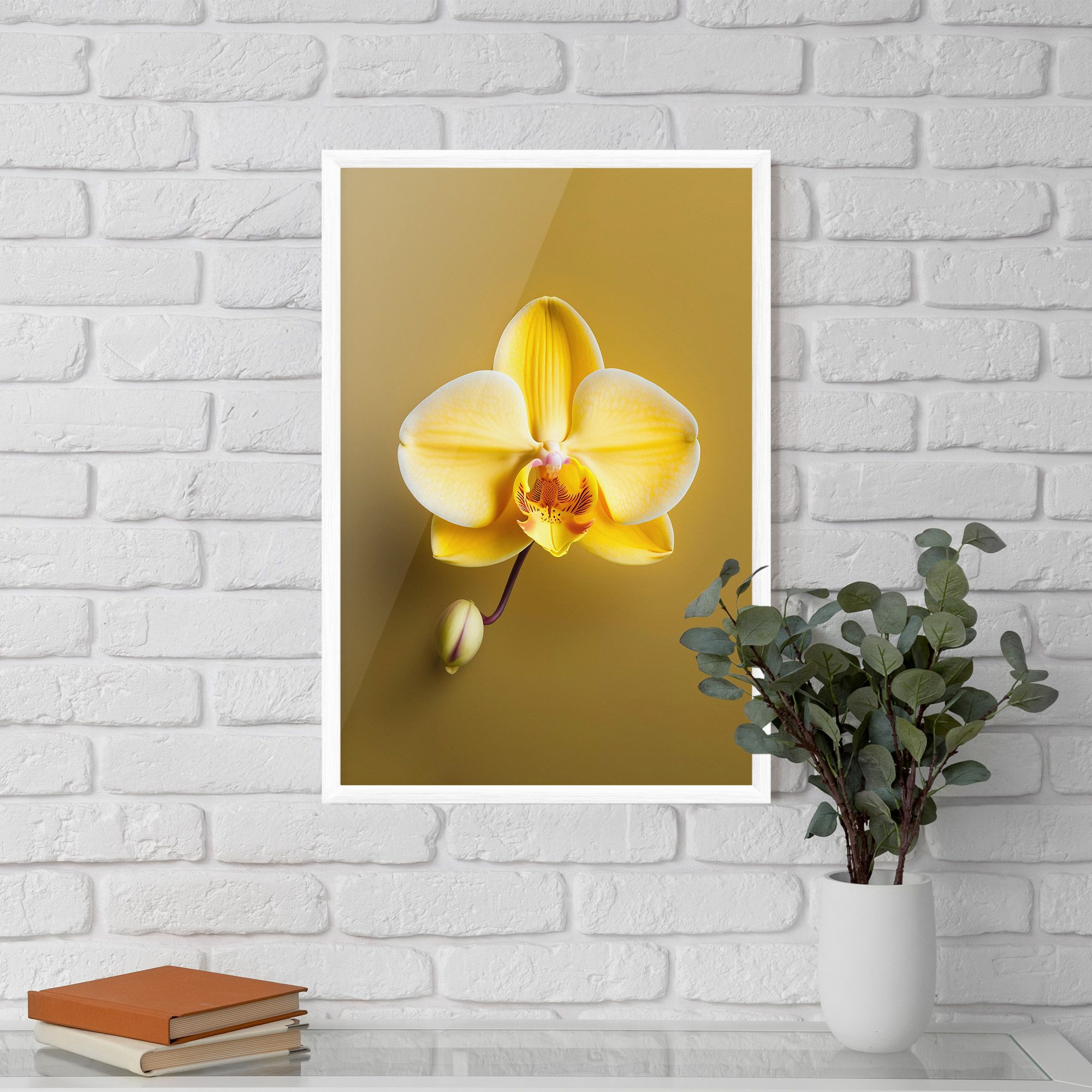 Pastel Yellow Orchid mockup 5