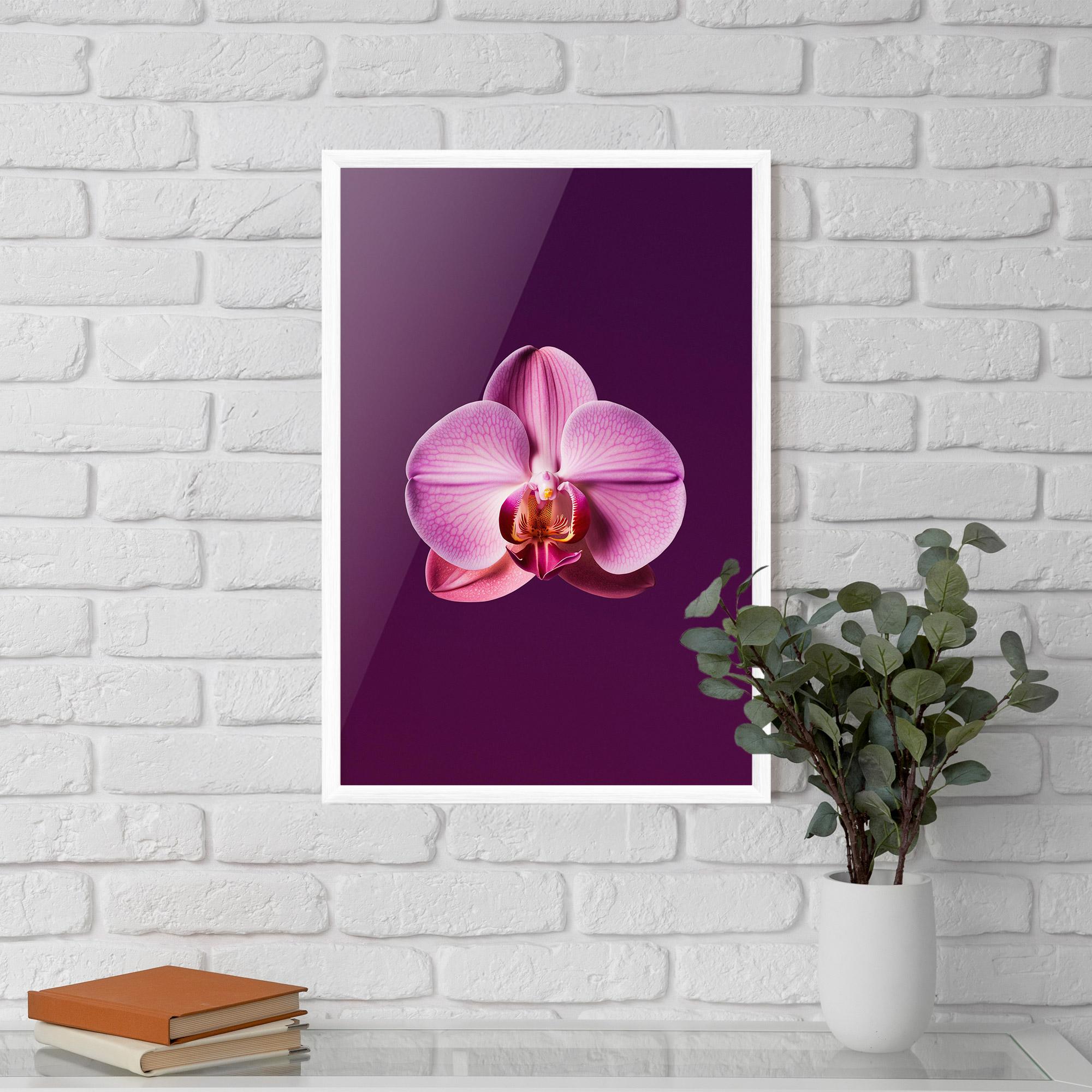 Gerahmte Poster Purple Orchid mockup 5