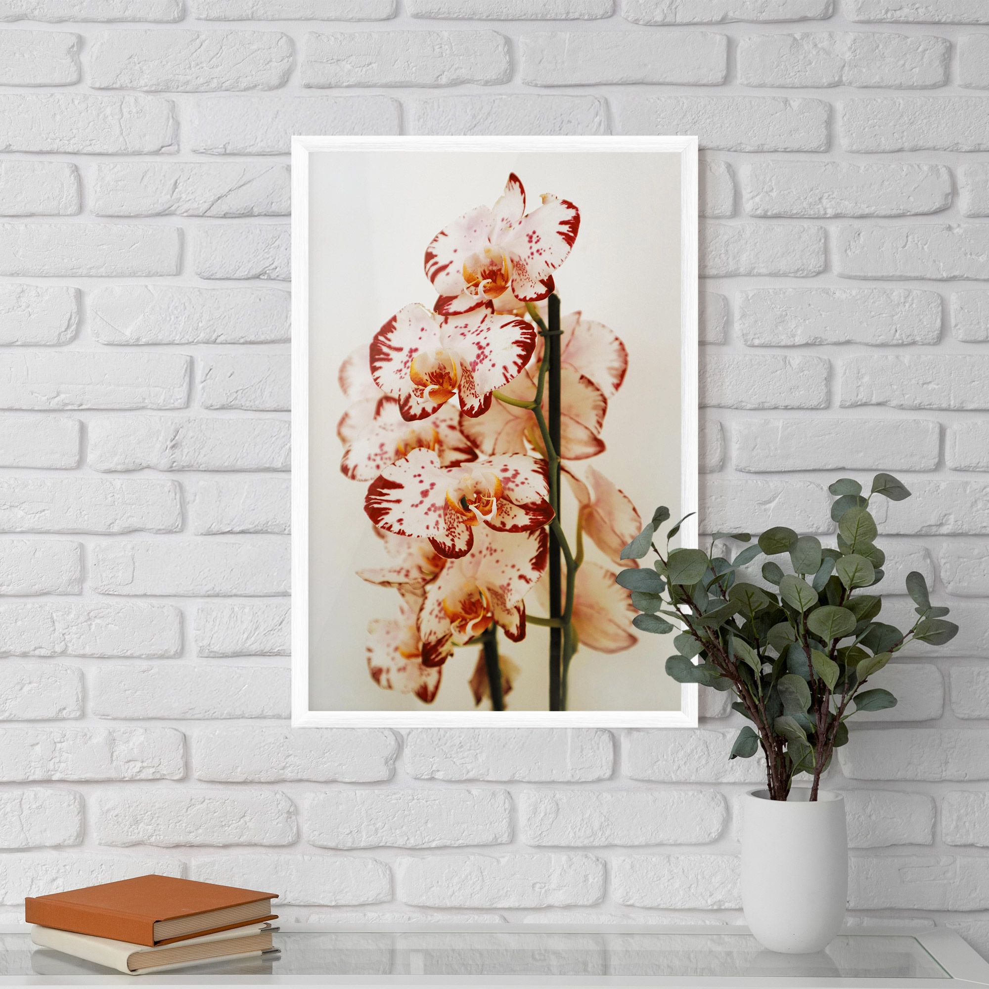 Red White Orchids mockup 5