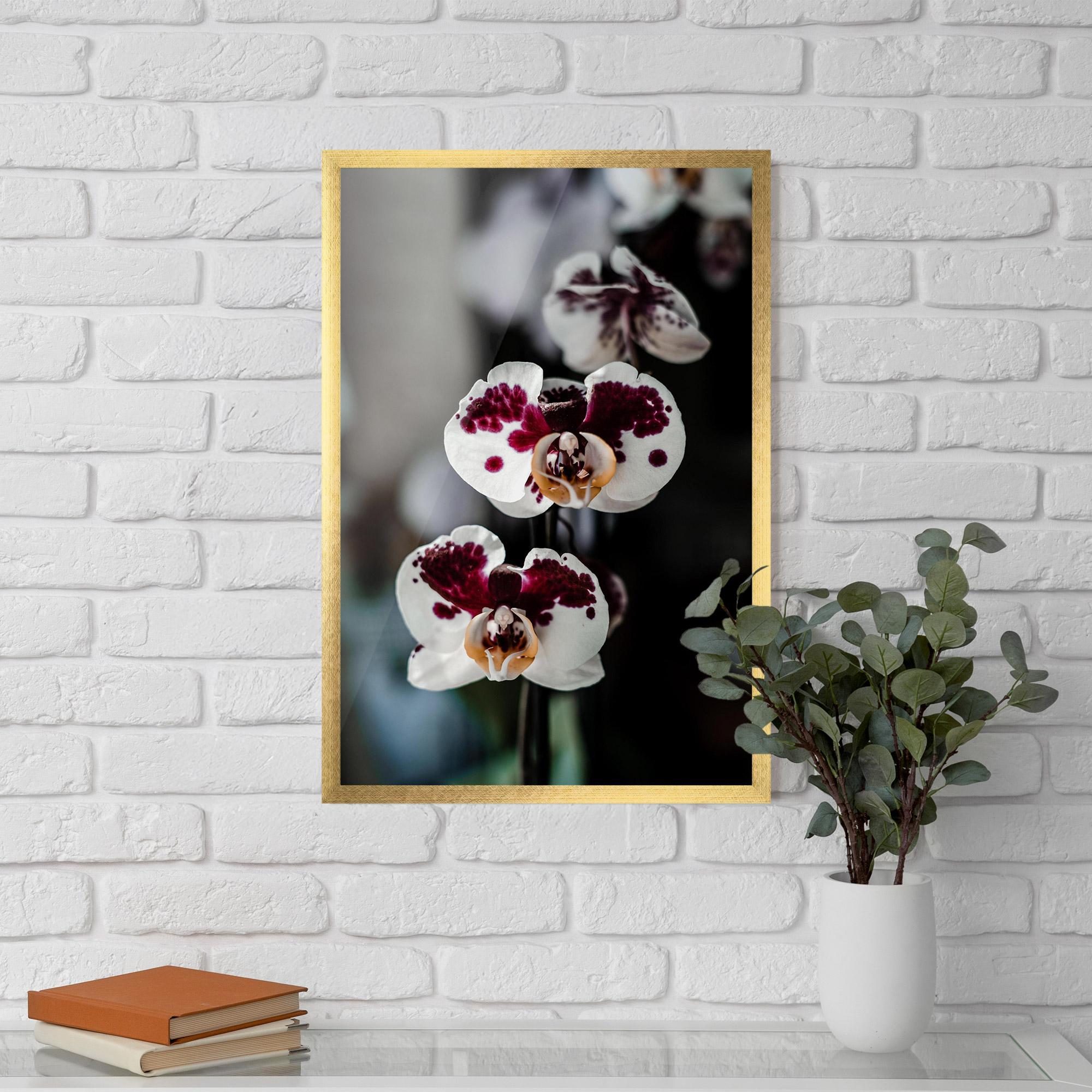 Gerahmte Poster Dark Purple Orchid mockup 5