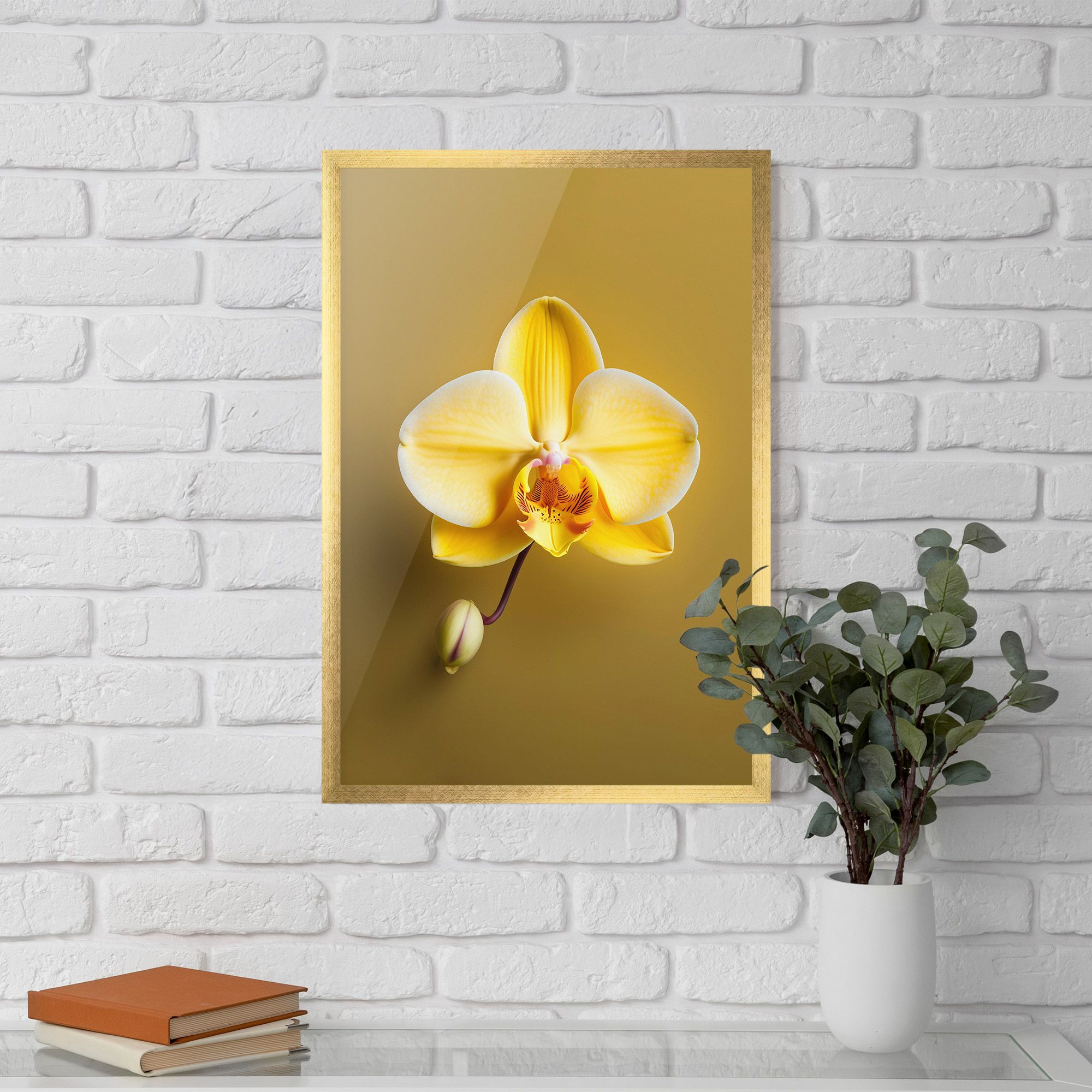 Pastel Yellow Orchid mockup 5