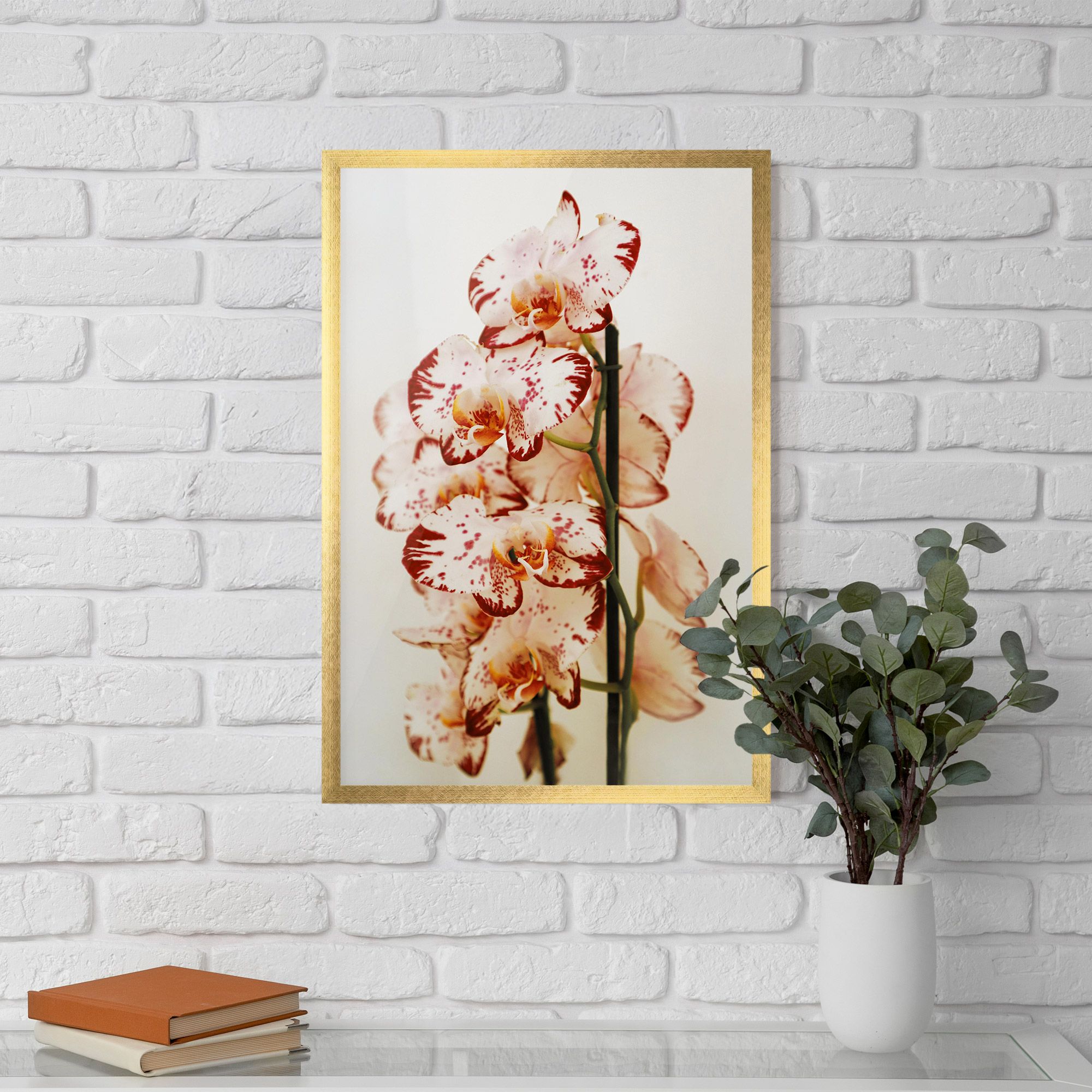 Red White Orchids mockup 5
