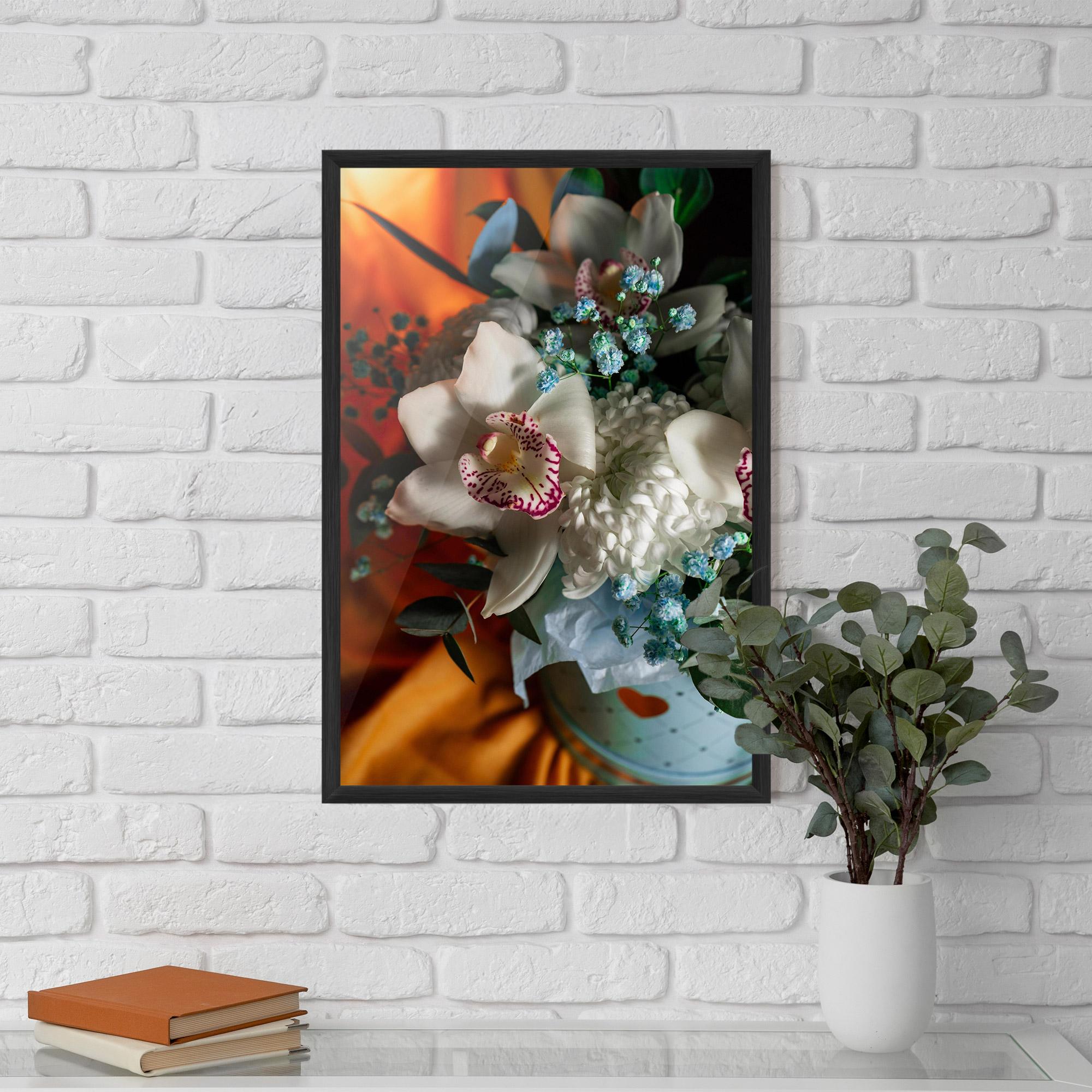 Gerahmte Poster Orchid In Vase mockup 5