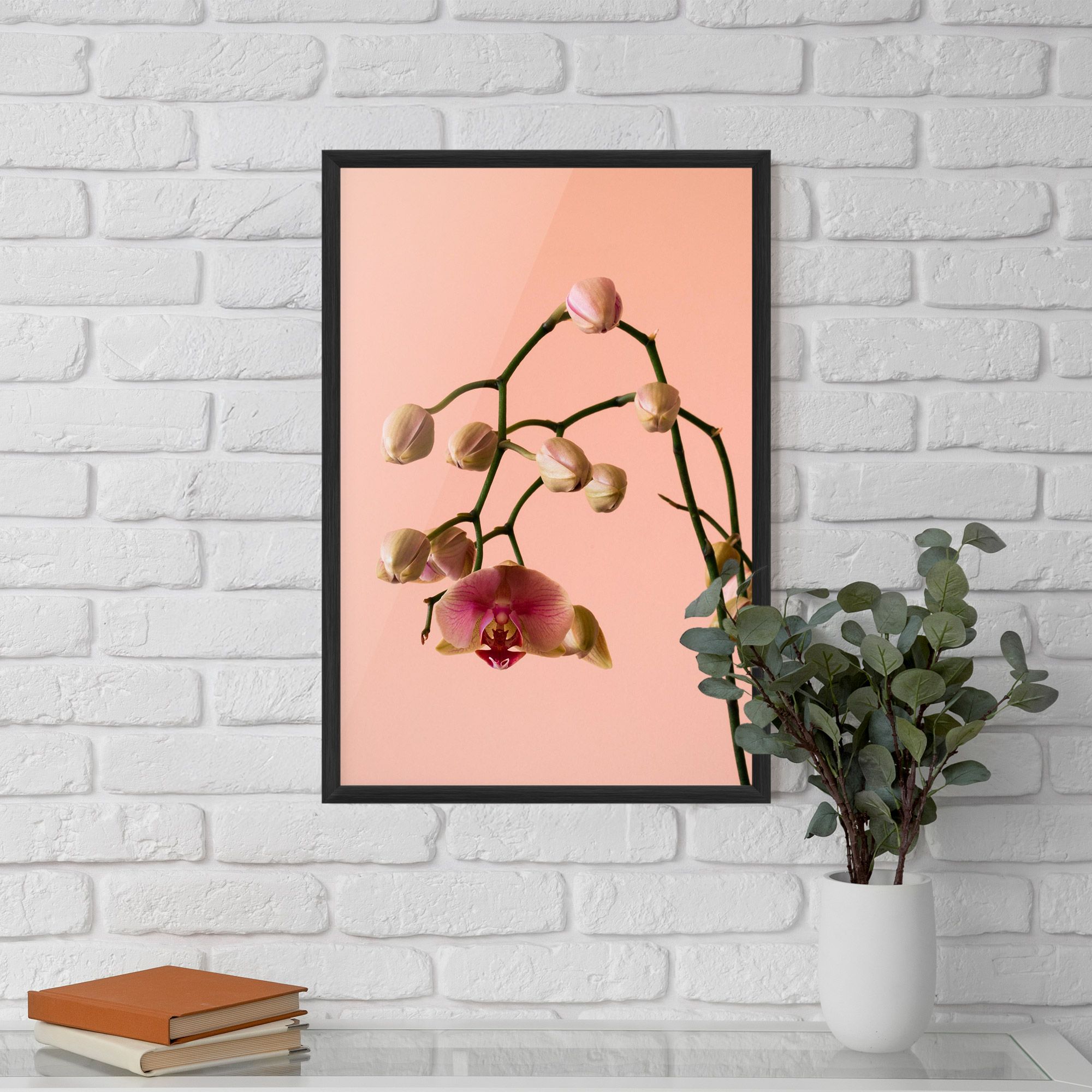 Orchids On Pink mockup 5