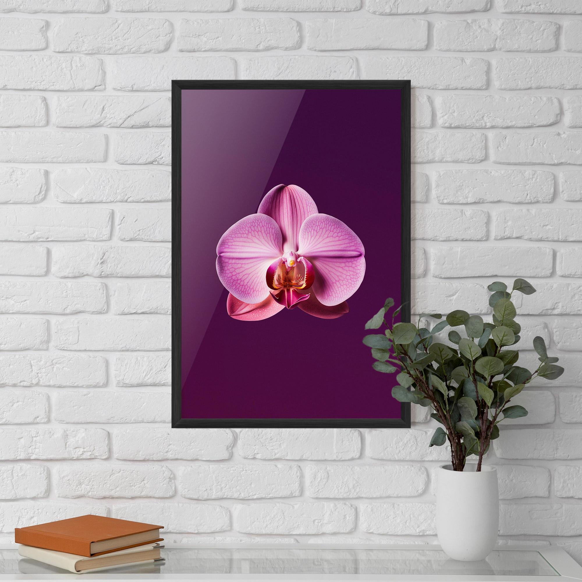 Gerahmte Poster Purple Orchid mockup 5
