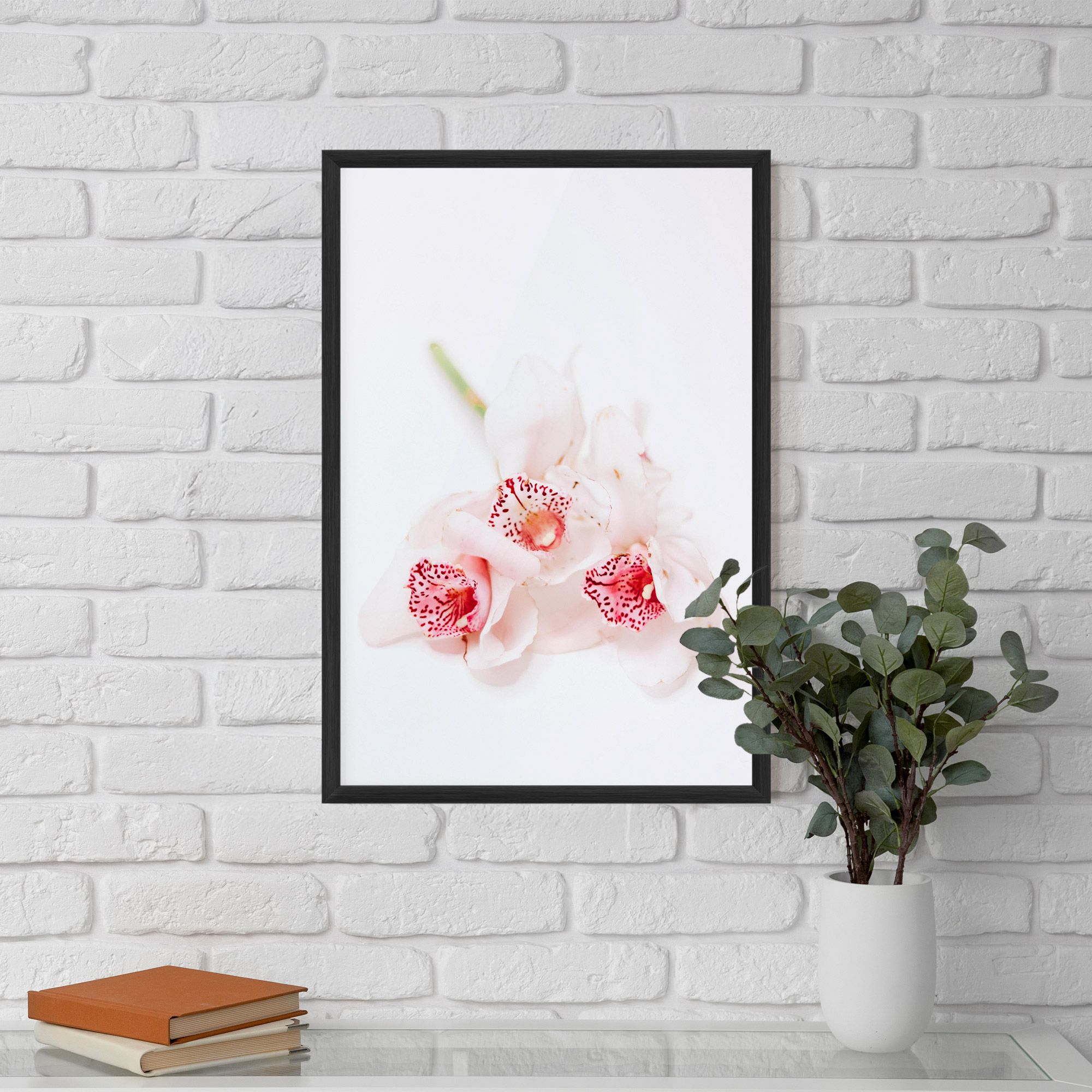 White Orchid With Pink mockup 5