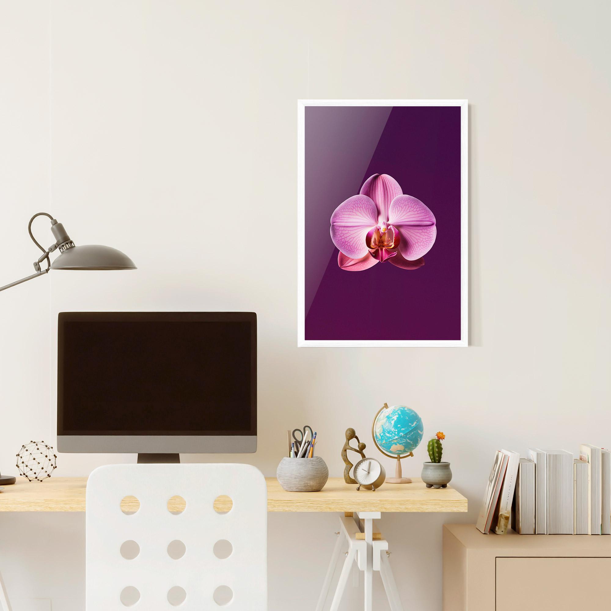 Gerahmte Poster Purple Orchid mockup 6