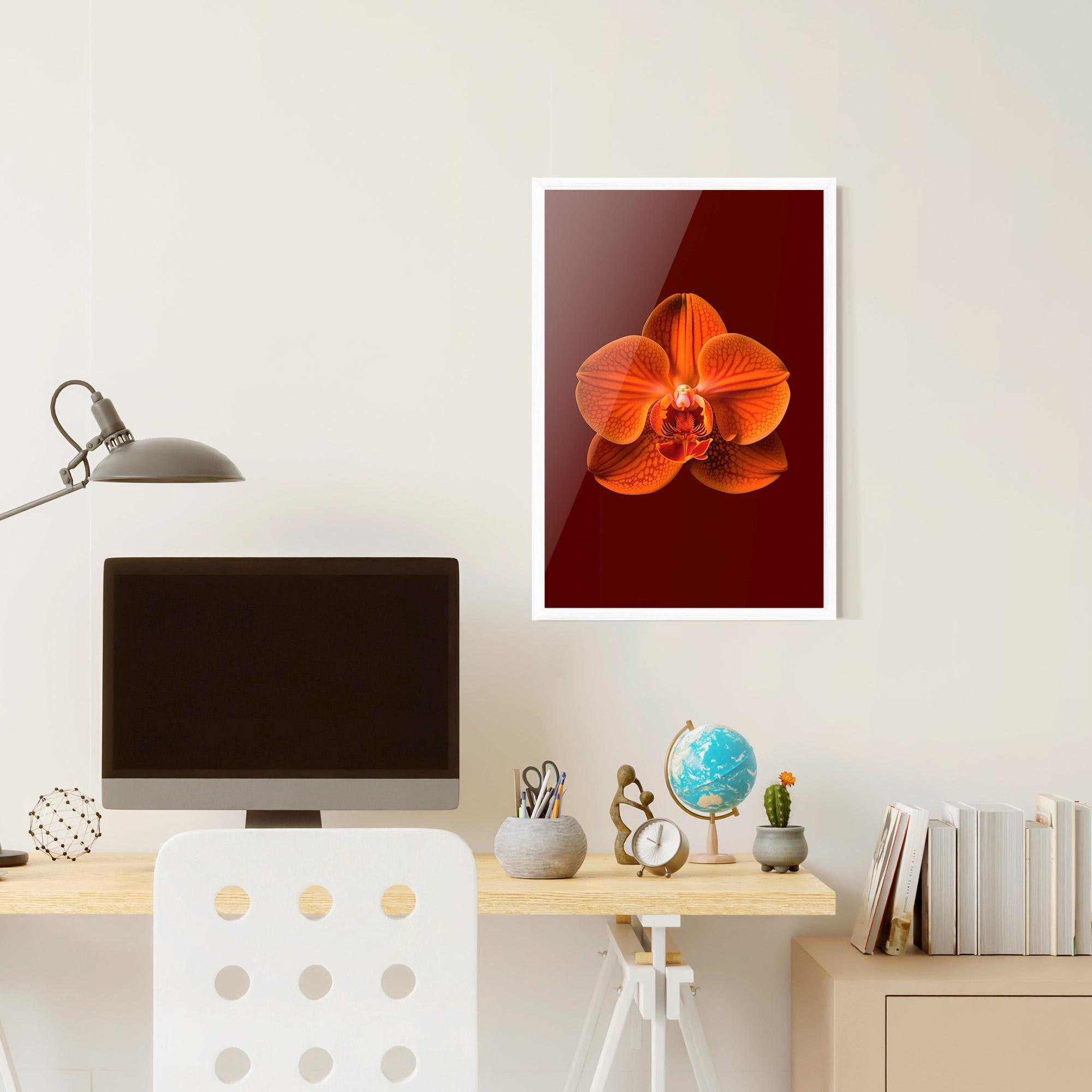 Gerahmte Poster Strong Orange Orchid mockup 6