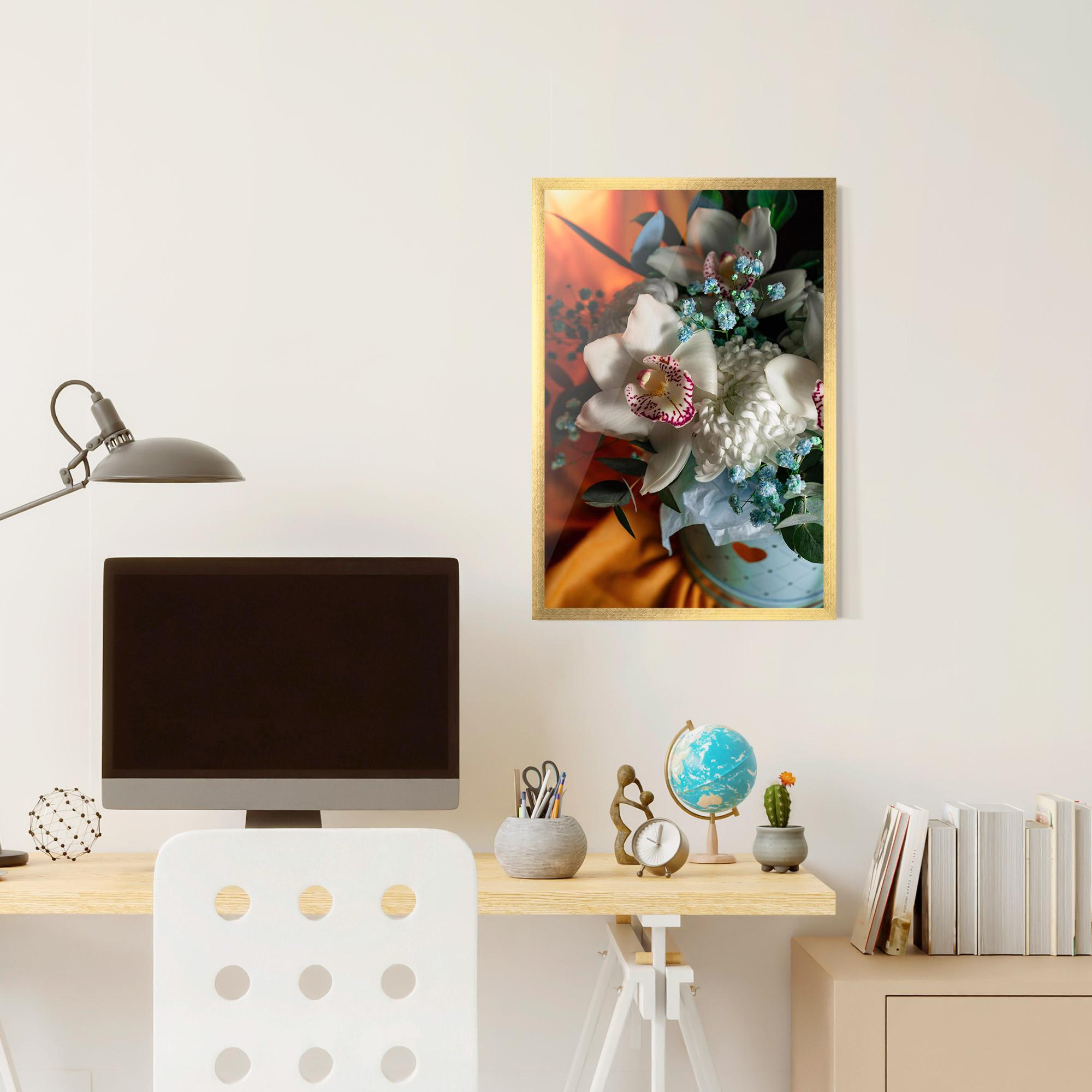 Gerahmte Poster Orchid In Vase mockup 6