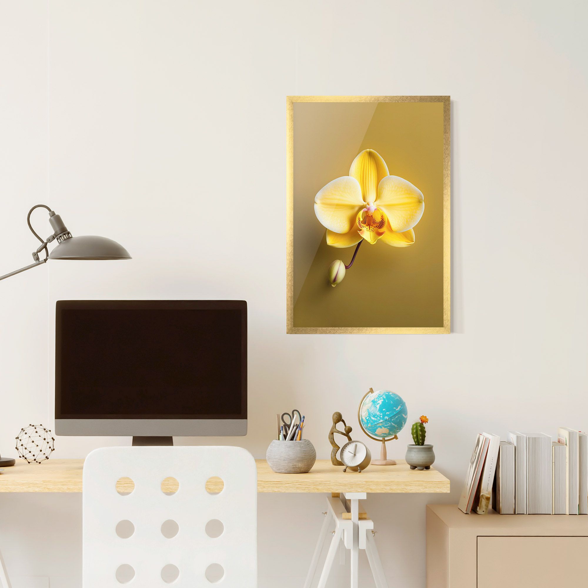 Pastel Yellow Orchid mockup 6