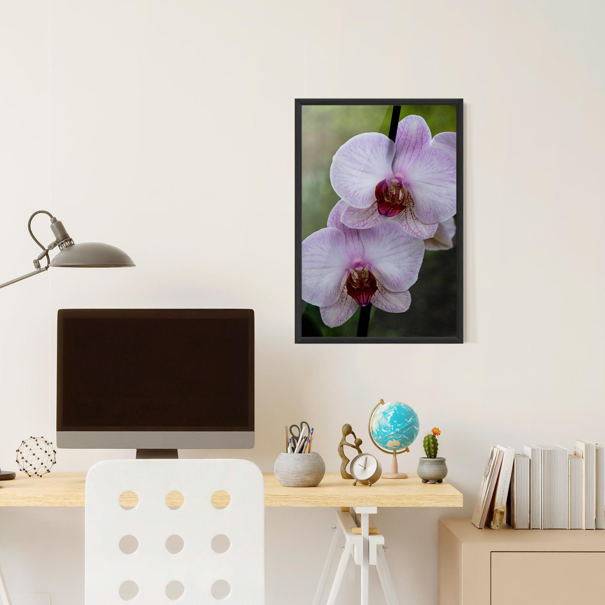 Gerahmte Poster Garden Light Purple Orchid mockup 6