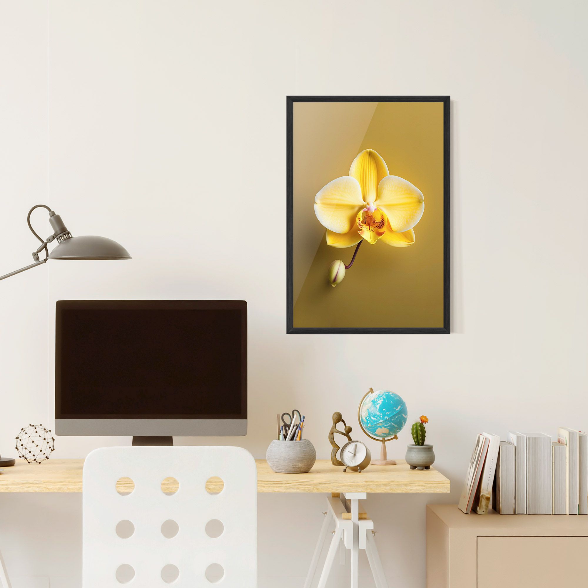 Pastel Yellow Orchid mockup 6