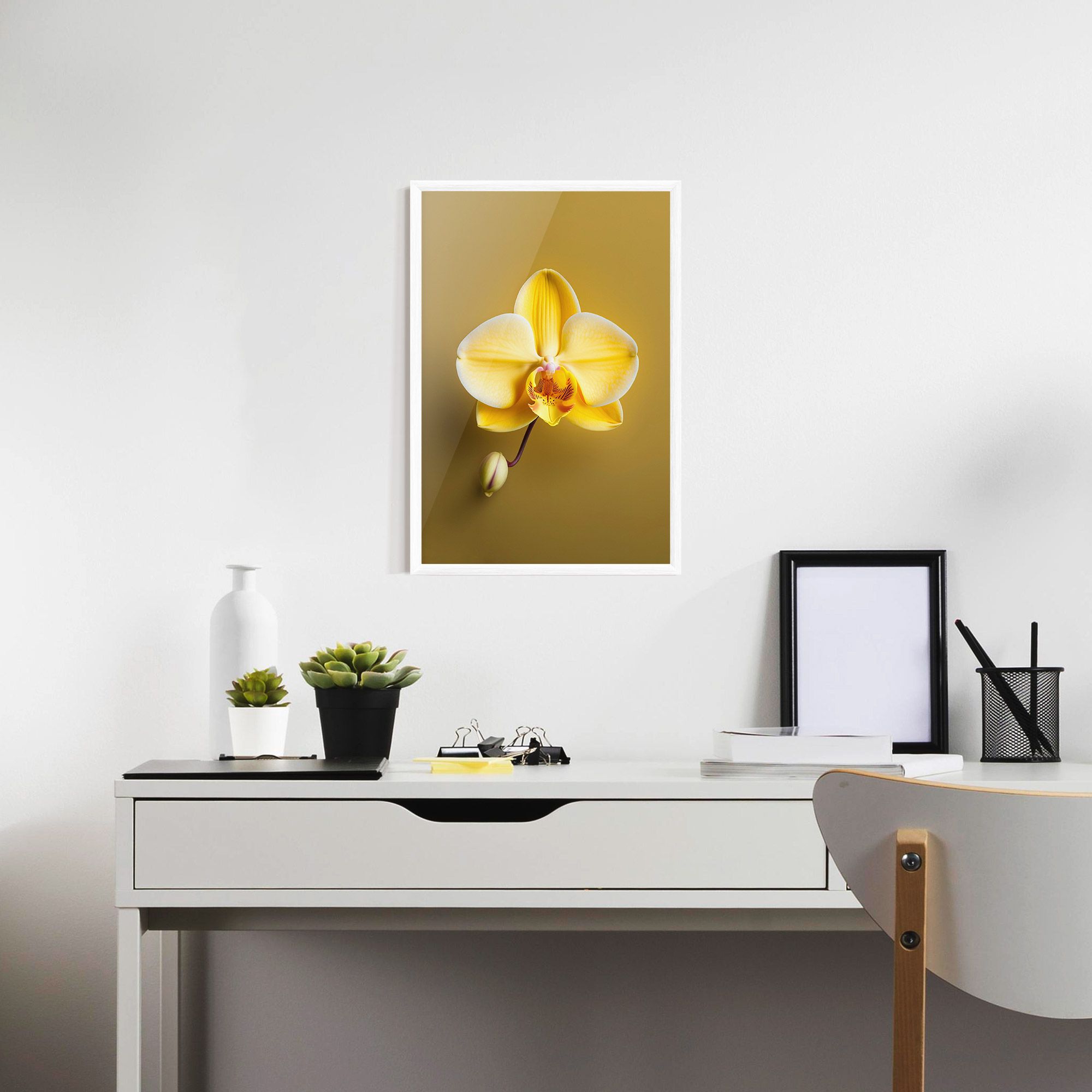 Pastel Yellow Orchid mockup 7