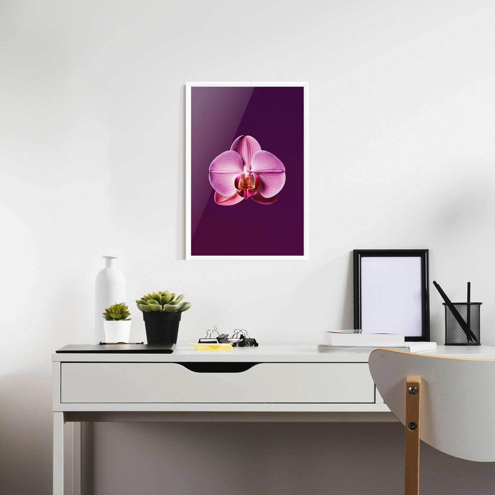 Gerahmte Poster Purple Orchid mockup 7