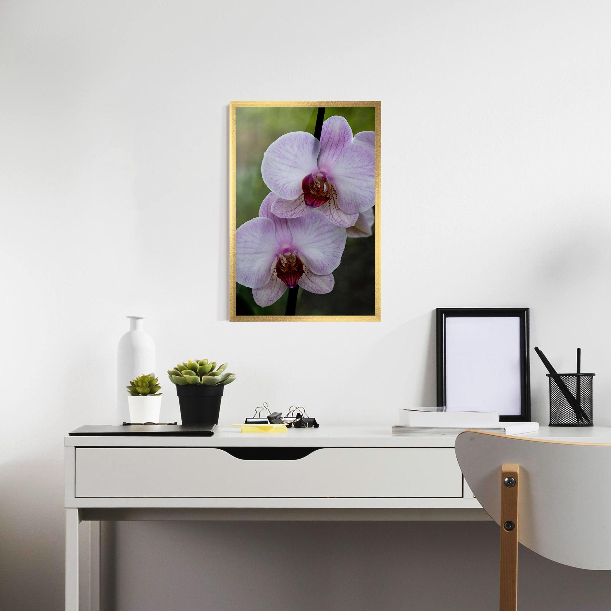 Gerahmte Poster Garden Light Purple Orchid mockup 7