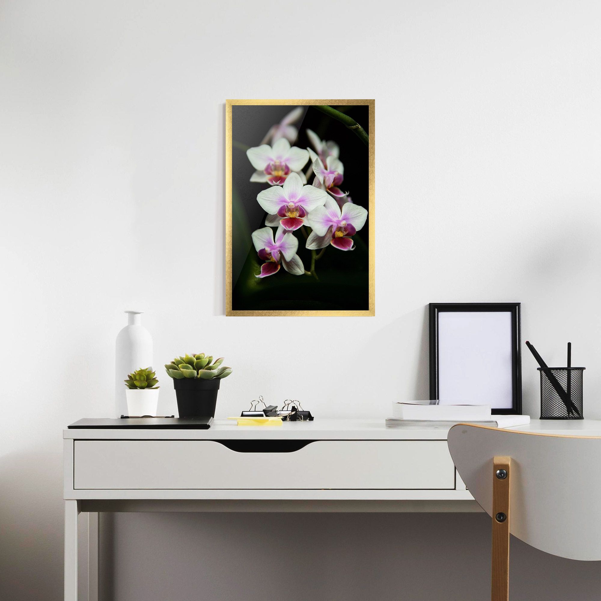 Wild White Purple Orchid mockup 7