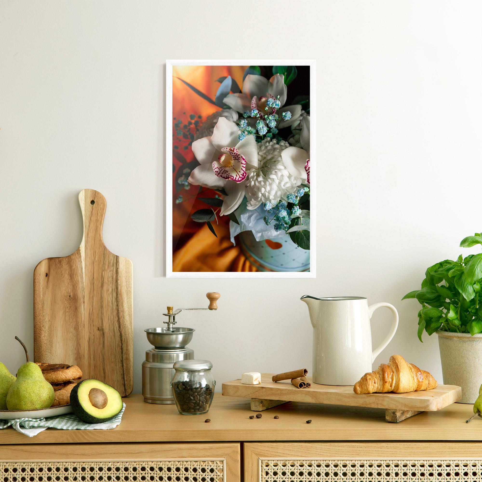 Gerahmte Poster Orchid In Vase mockup 8