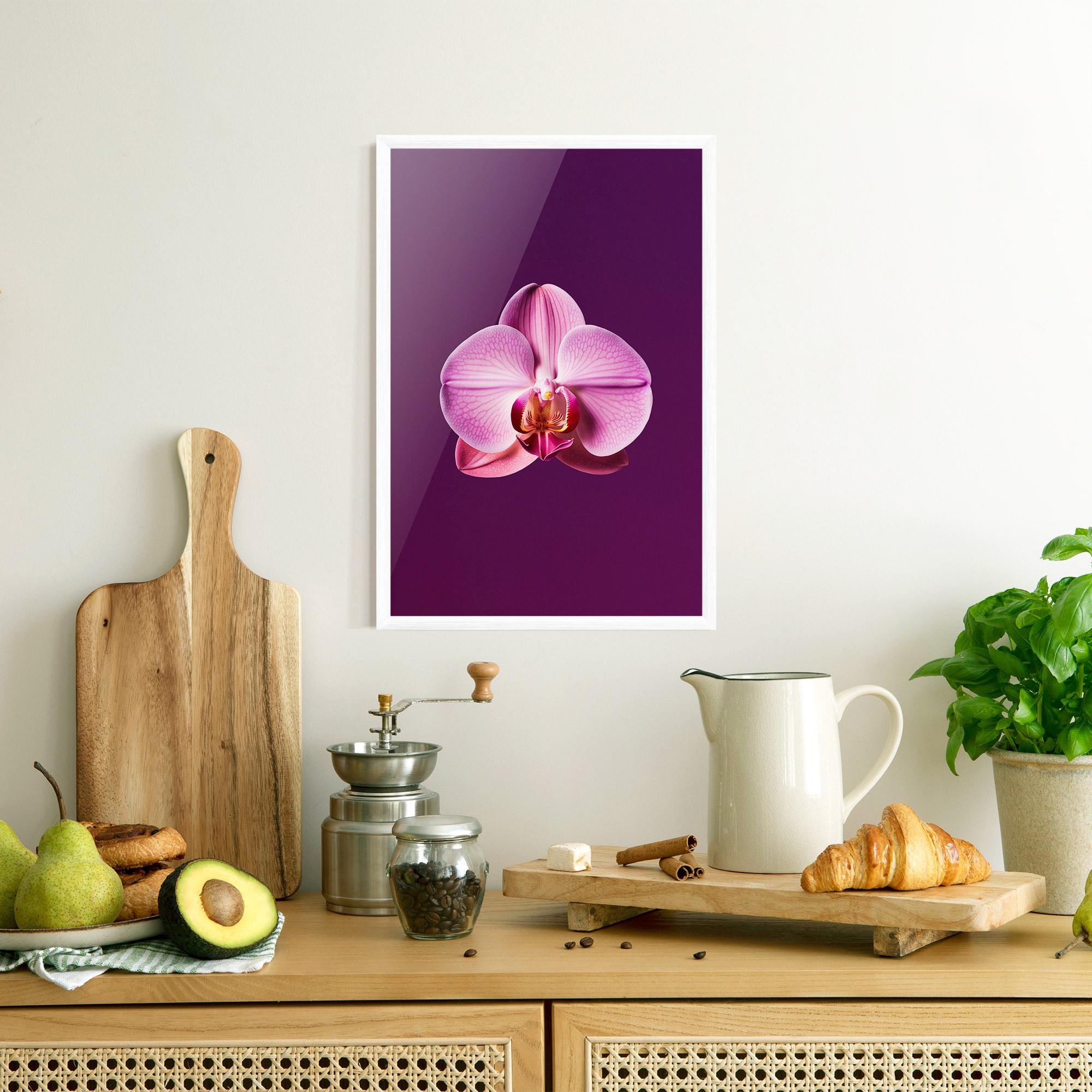 Gerahmte Poster Purple Orchid mockup 8