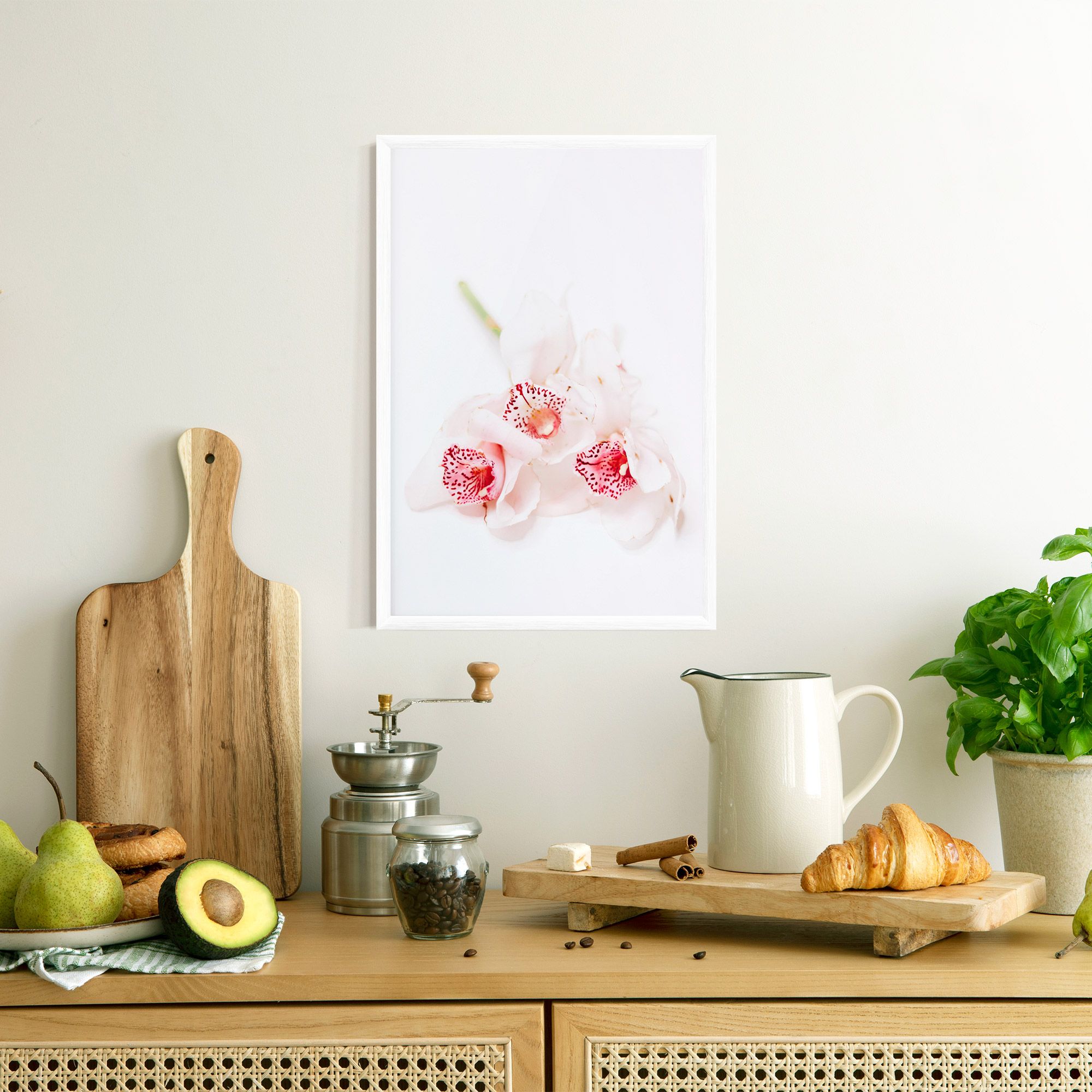 White Orchid With Pink mockup 8