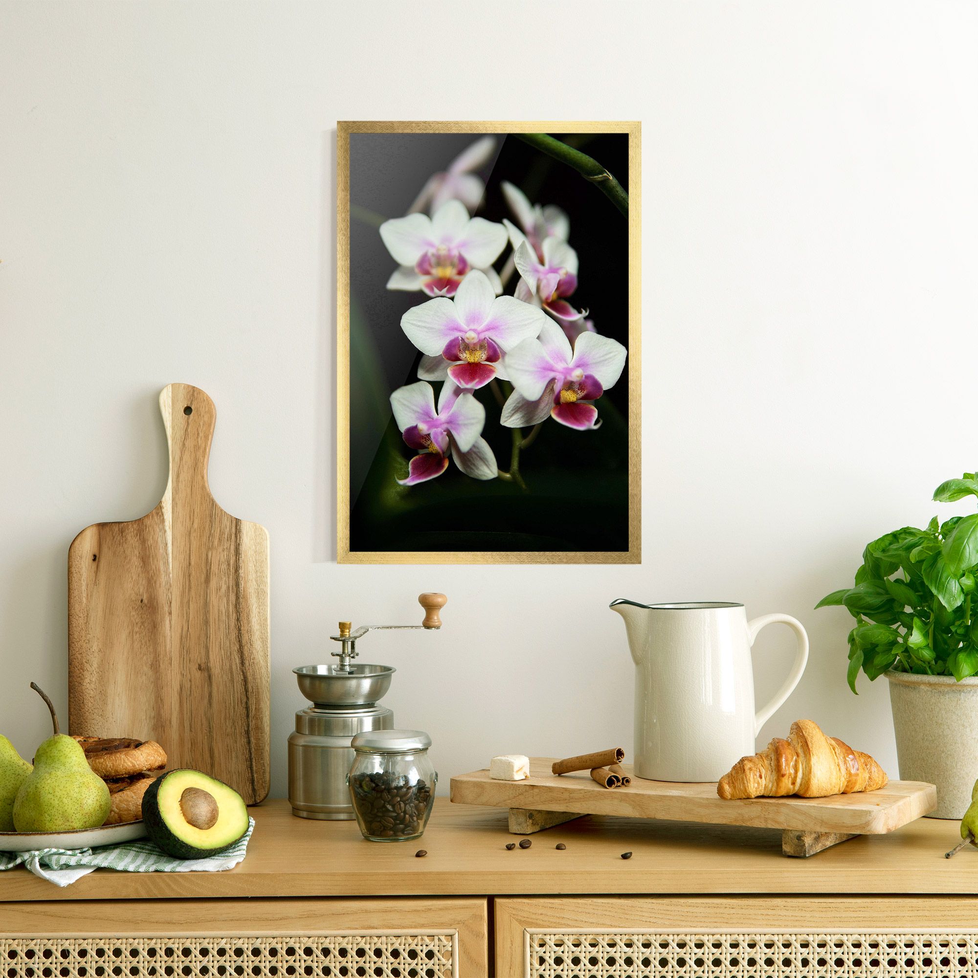 Wild White Purple Orchid mockup 8
