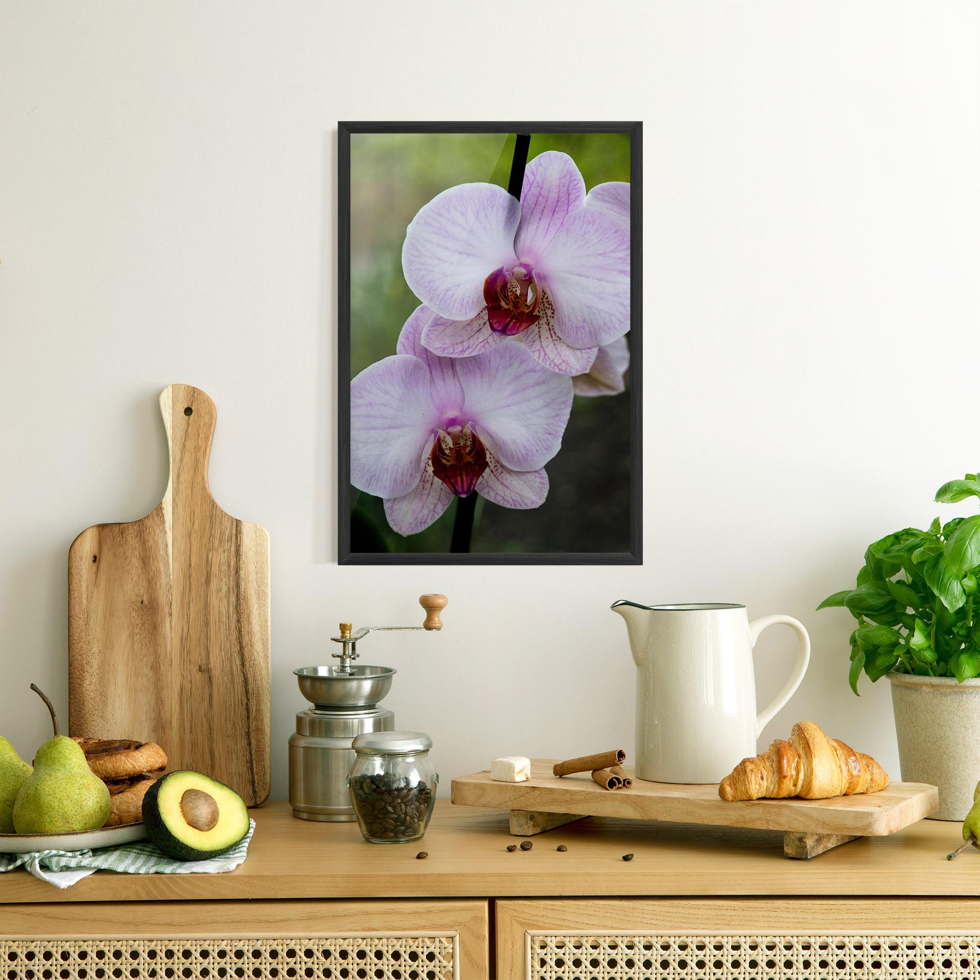 Gerahmte Poster Garden Light Purple Orchid mockup 8