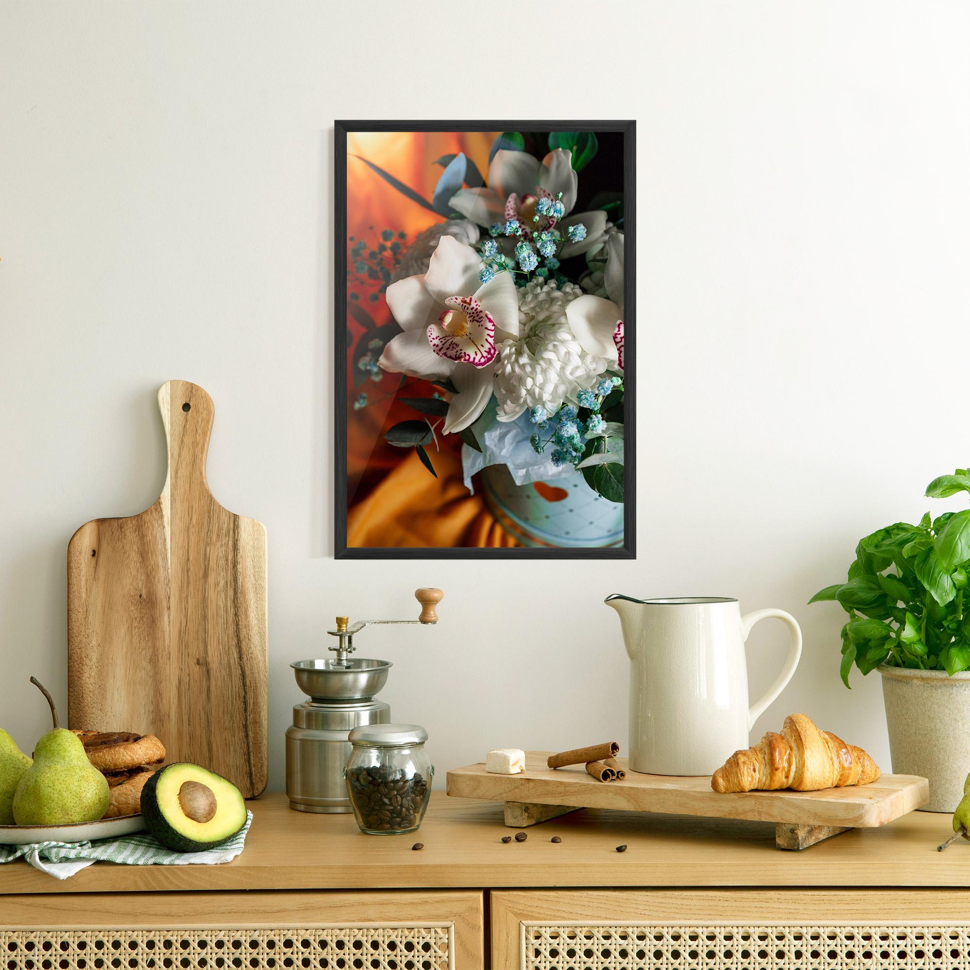 Gerahmte Poster Orchid In Vase mockup 8